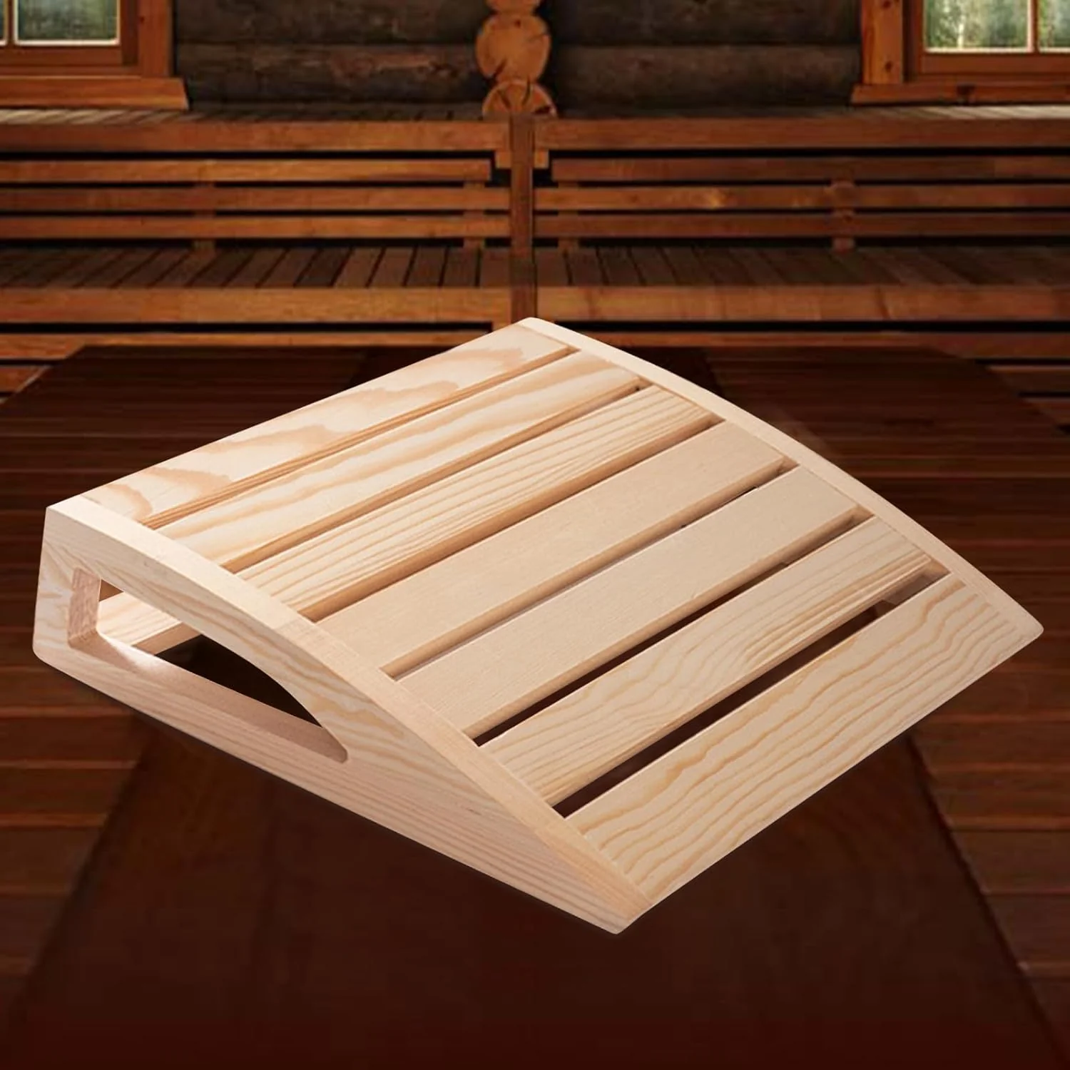 Handgefertigter Sauna-Kopfstütze, Erholsames Nackenstützkissen Für Sauna, Ergonomisch Kopfstütze Aus - Image 4