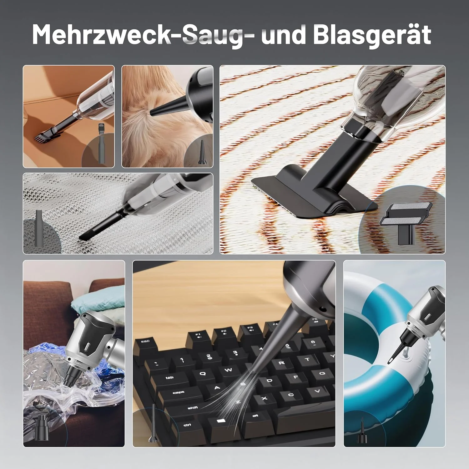Handstaubsauger - 22000Pa Autostaubsauger mit 3 Stufen Saugstärke & bürstenloser Motor, 8000 U/min e - Image 7