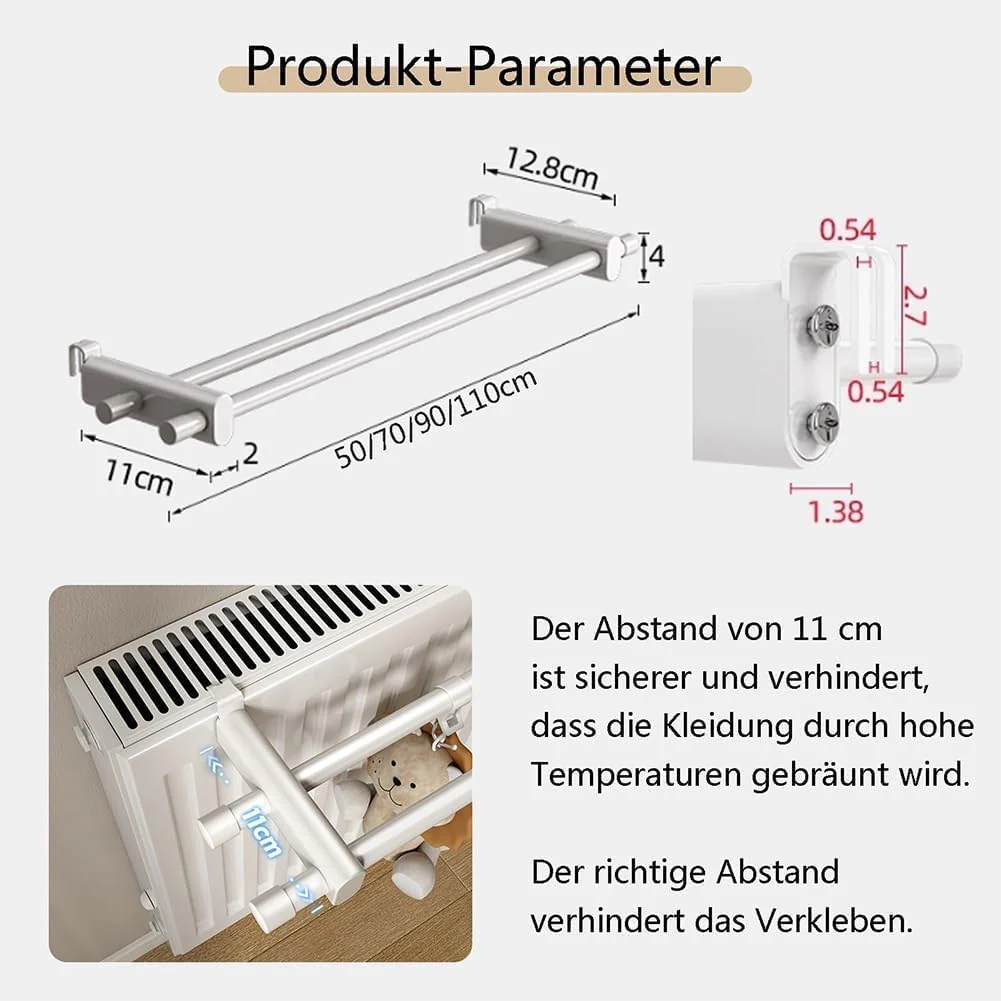 Handtuchhalter Heizkörper, Handtuchhalter Heizung, Handtuchhalter für Heizkörper, Heizkörper Handtuc - Image 7