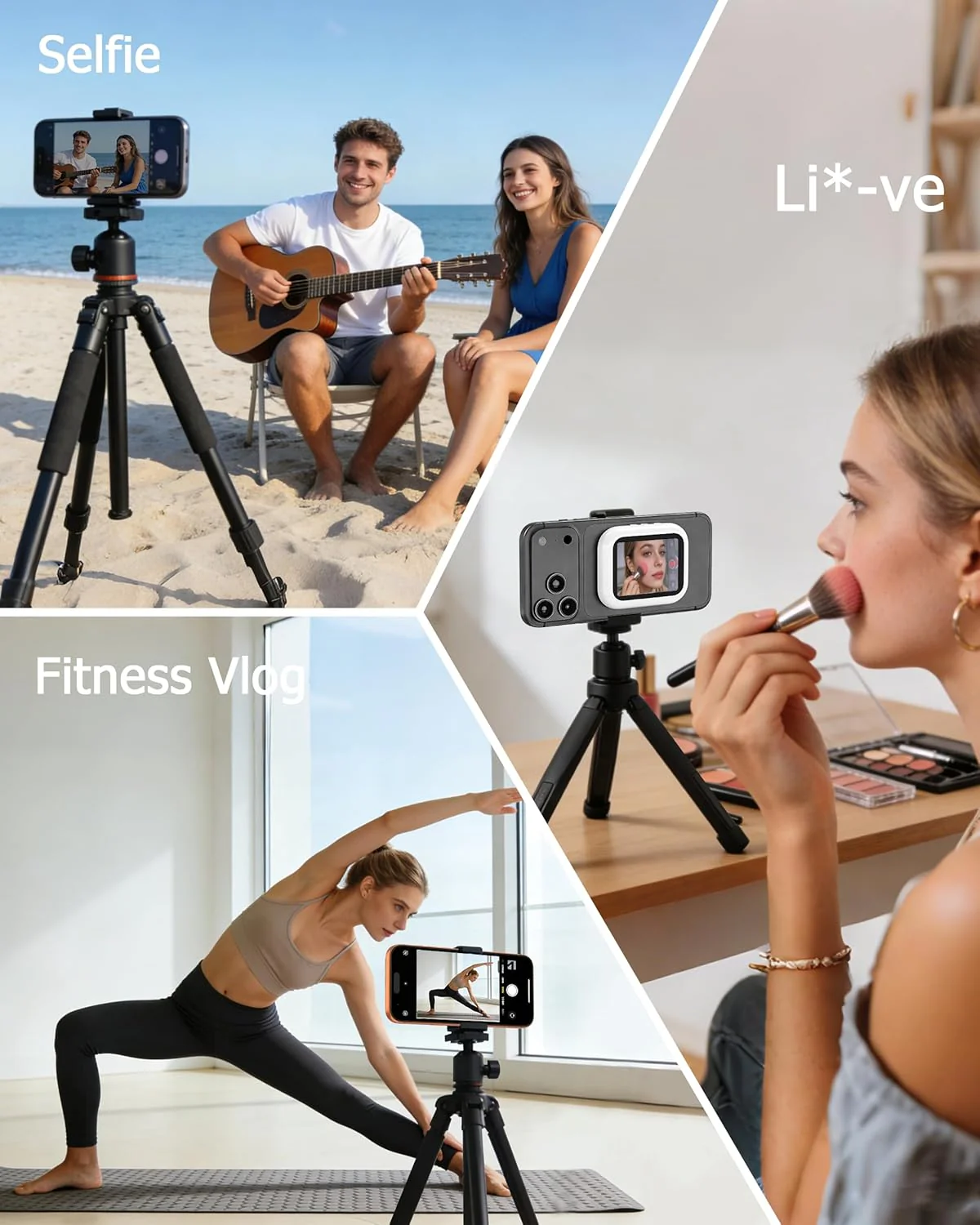 Handy Selfie Monitor für i-Phone/Android, Kabellos Magnetischer Vlog Selfie Monitor Bildschirm, Wire - Image 7