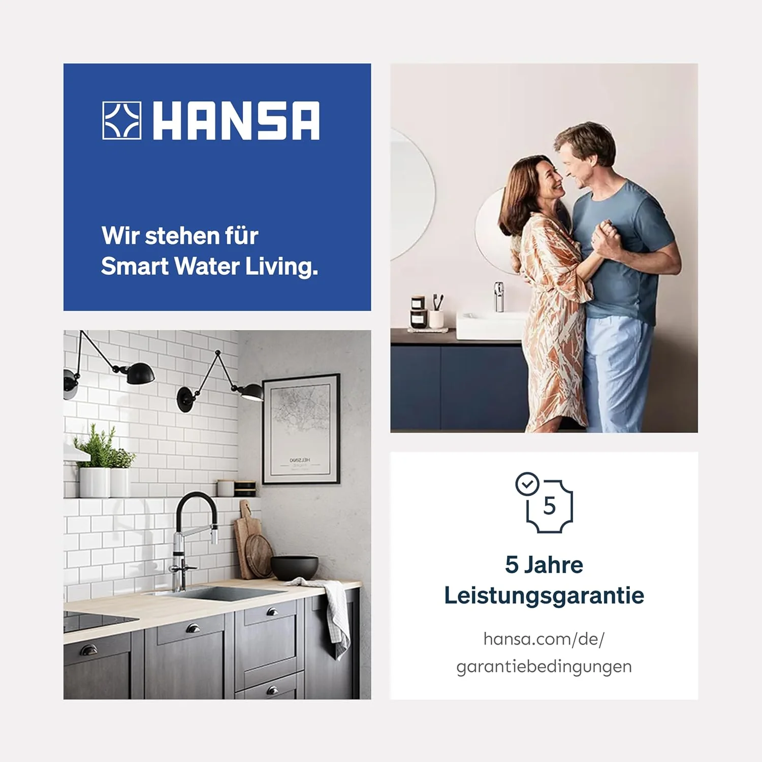 HANSA BASICJET ECO Duschkopf einstrahlig I Handbrause Dusche | Wassersparend mit EcoFlow-Funktion (9 - Image 6