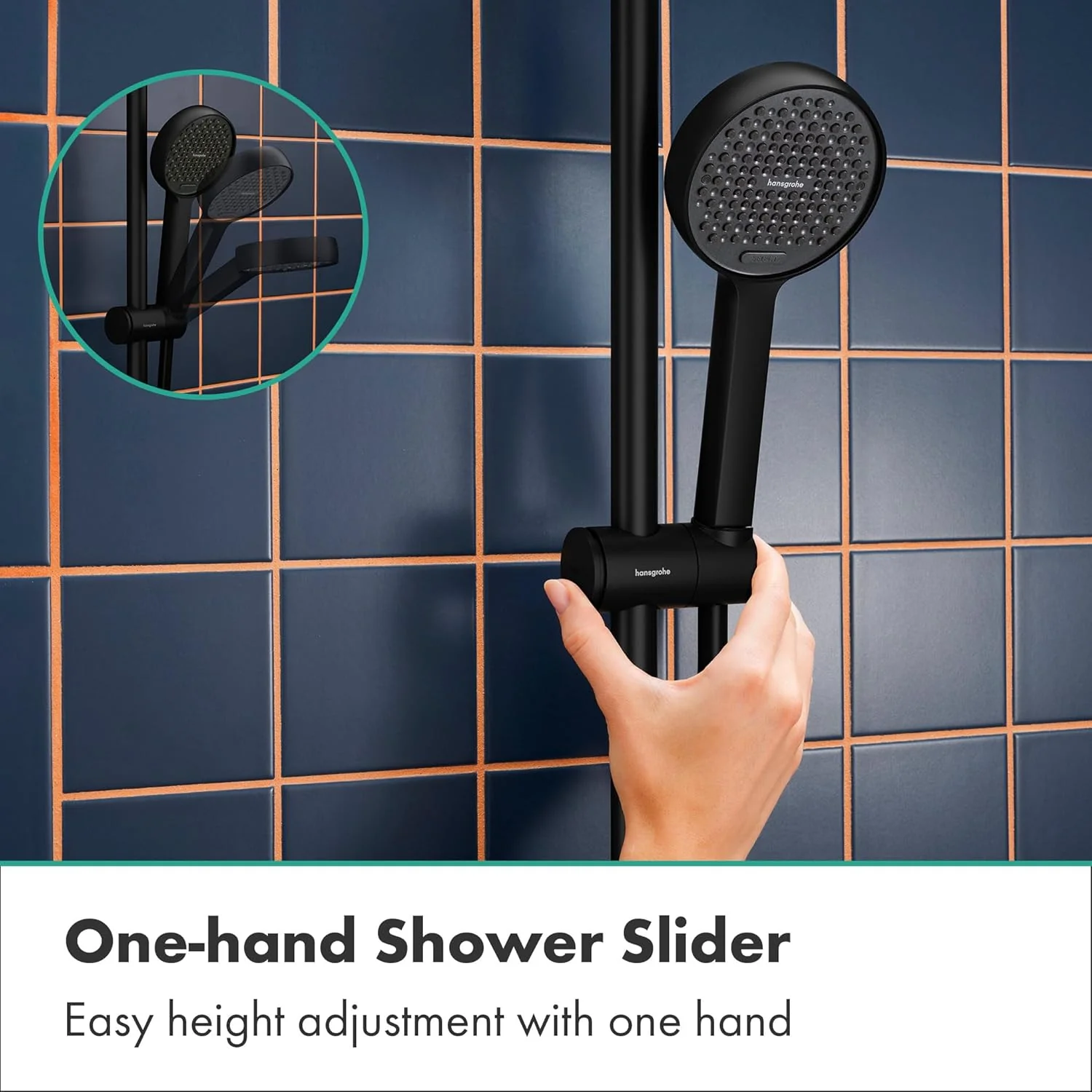 hansgrohe Activera Select S - Duschset mit Duschkopf wassersparend (EcoSmart, 2 Strahlarten), Duschs - Image 3
