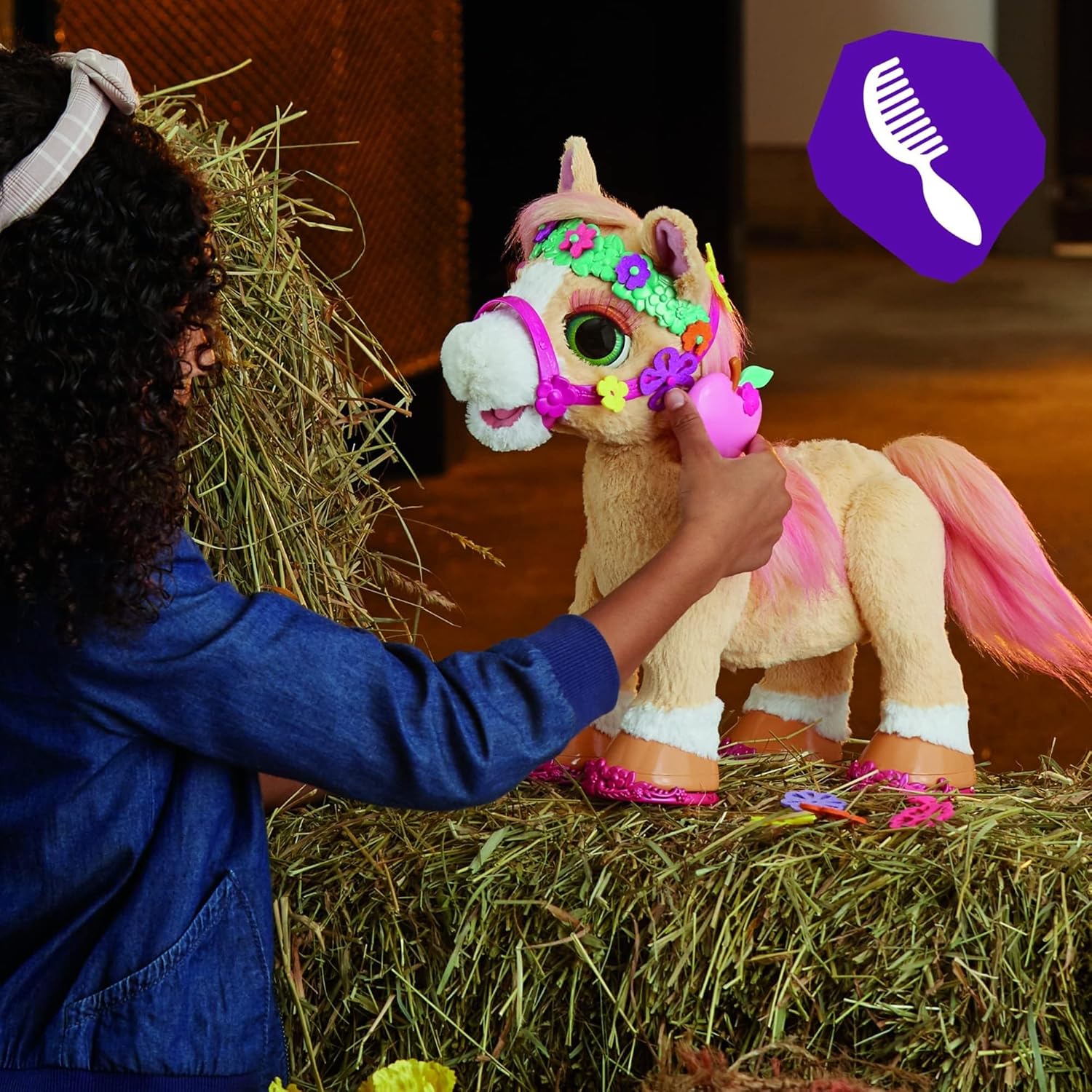 Hasbro Furreal Cinnamon, Mein stylisches Pony, 80+ Geräusche, Reaktionen, 26 Accessoires, elektronis - Image 2