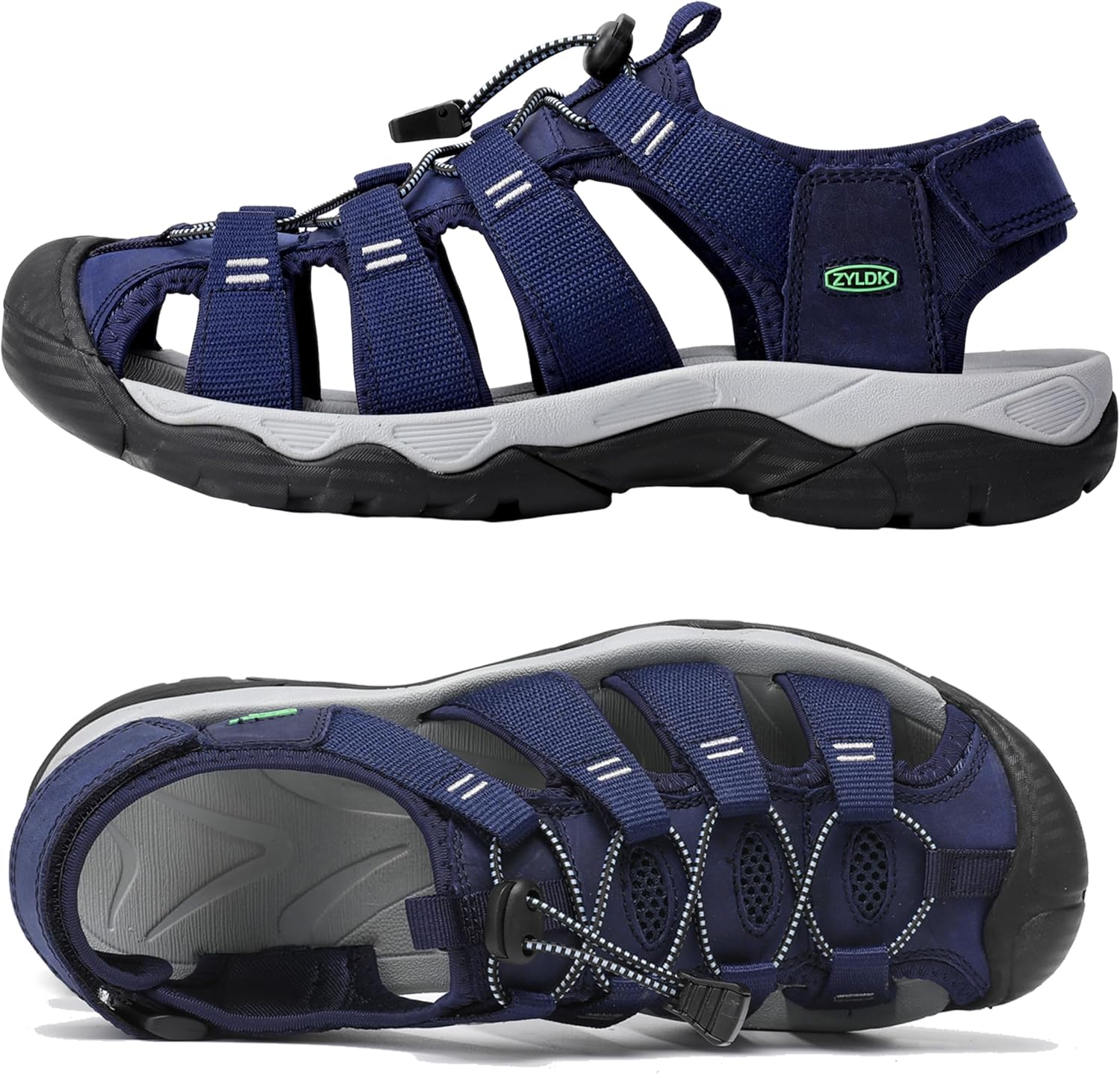 Herren Sandalen Leder Strand Trekkingsandalen Outdoorschuhe Sommer Wanderschuhe Männer Sport-Outdoor - Image 6