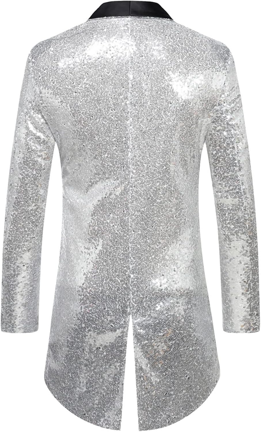 Herren Zirkus Kostüm Zirkusdirektor Uniform Pailletten Frack Jacke Mantel Glitzer Blazer Show Tanzko - Image 5
