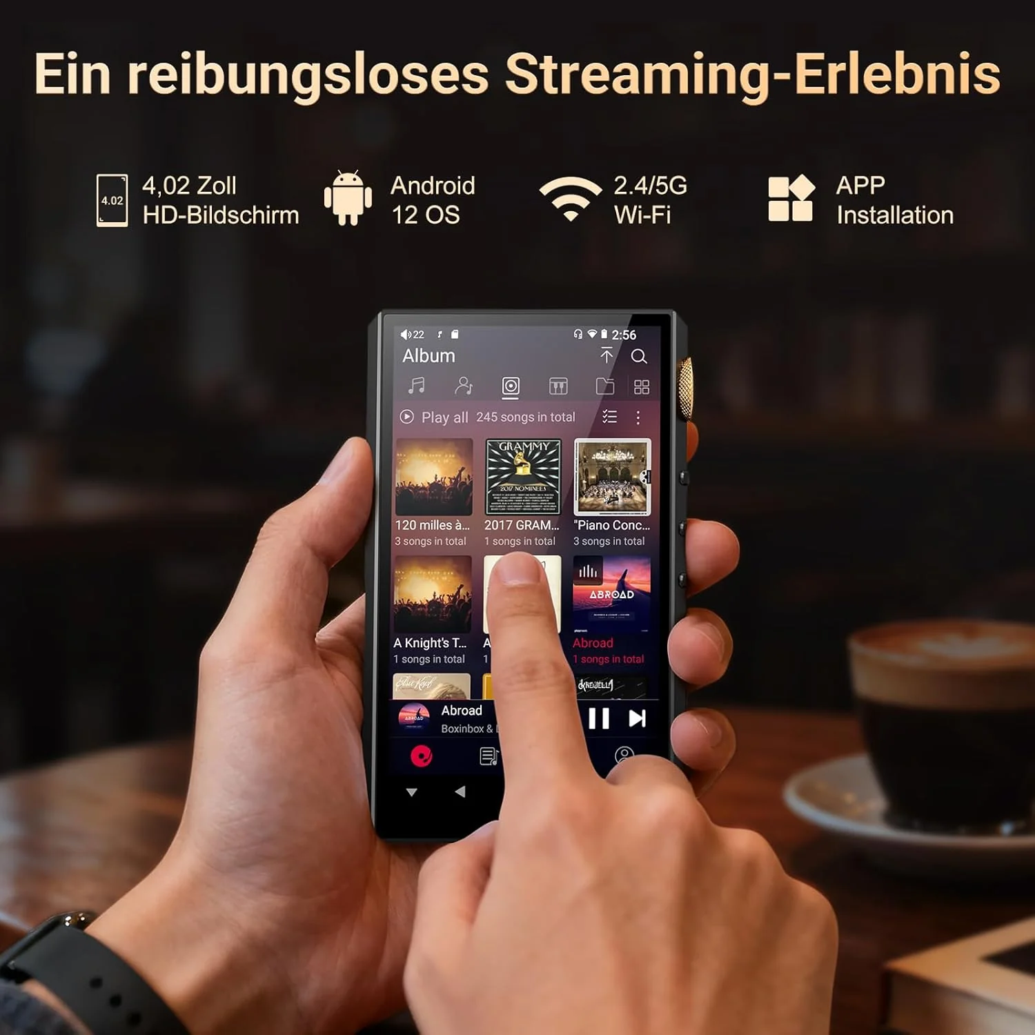 Hi-Res Audio Player, Oilsky 160GB HiFi MP3 Player Bluetooth und WiFi, 4,4mm Balanced, Dual ESS DAC, - Image 6