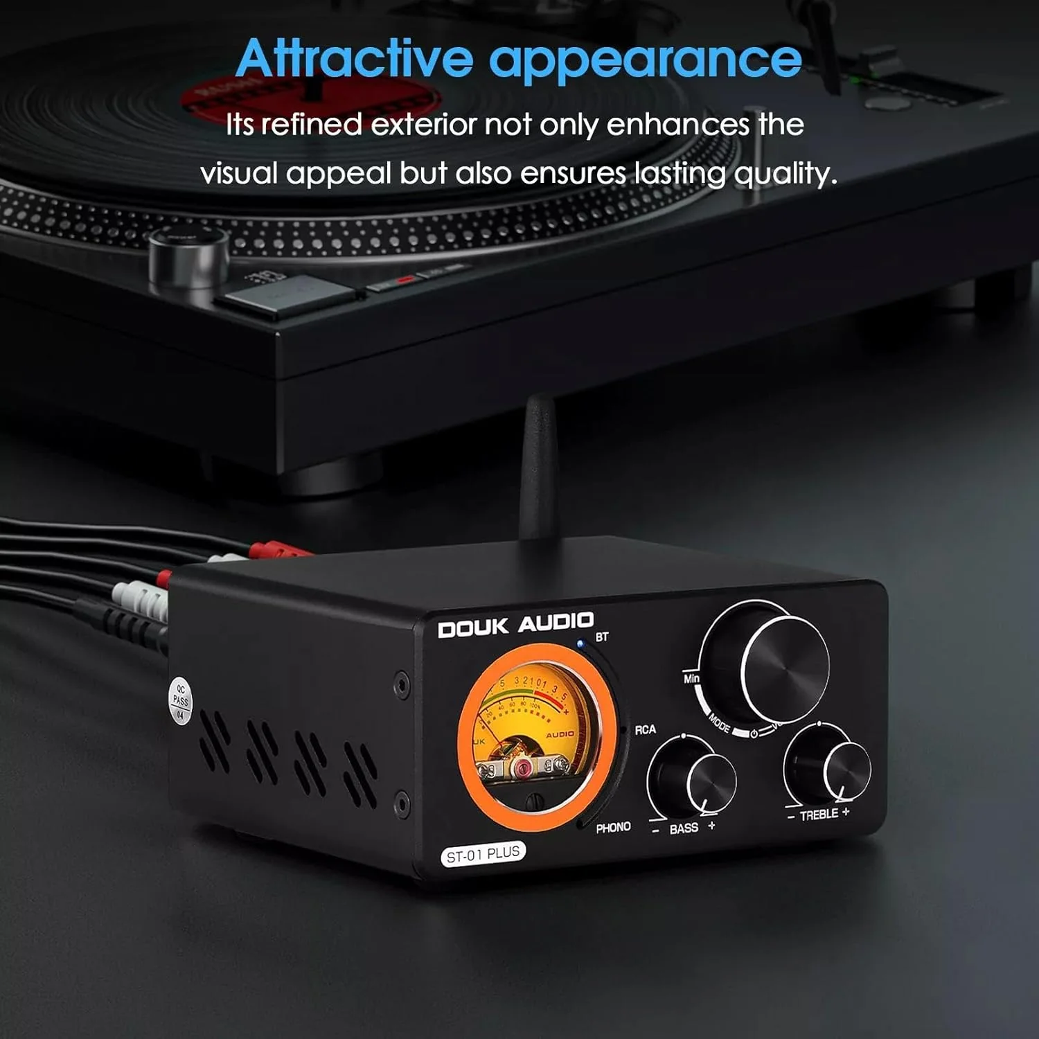 HiFi Bluetooth TPA3255 Digitaler Verstärker VU Meter Plattenspieler Stereo Amplifier (ST-01 Plus) ST - Image 5