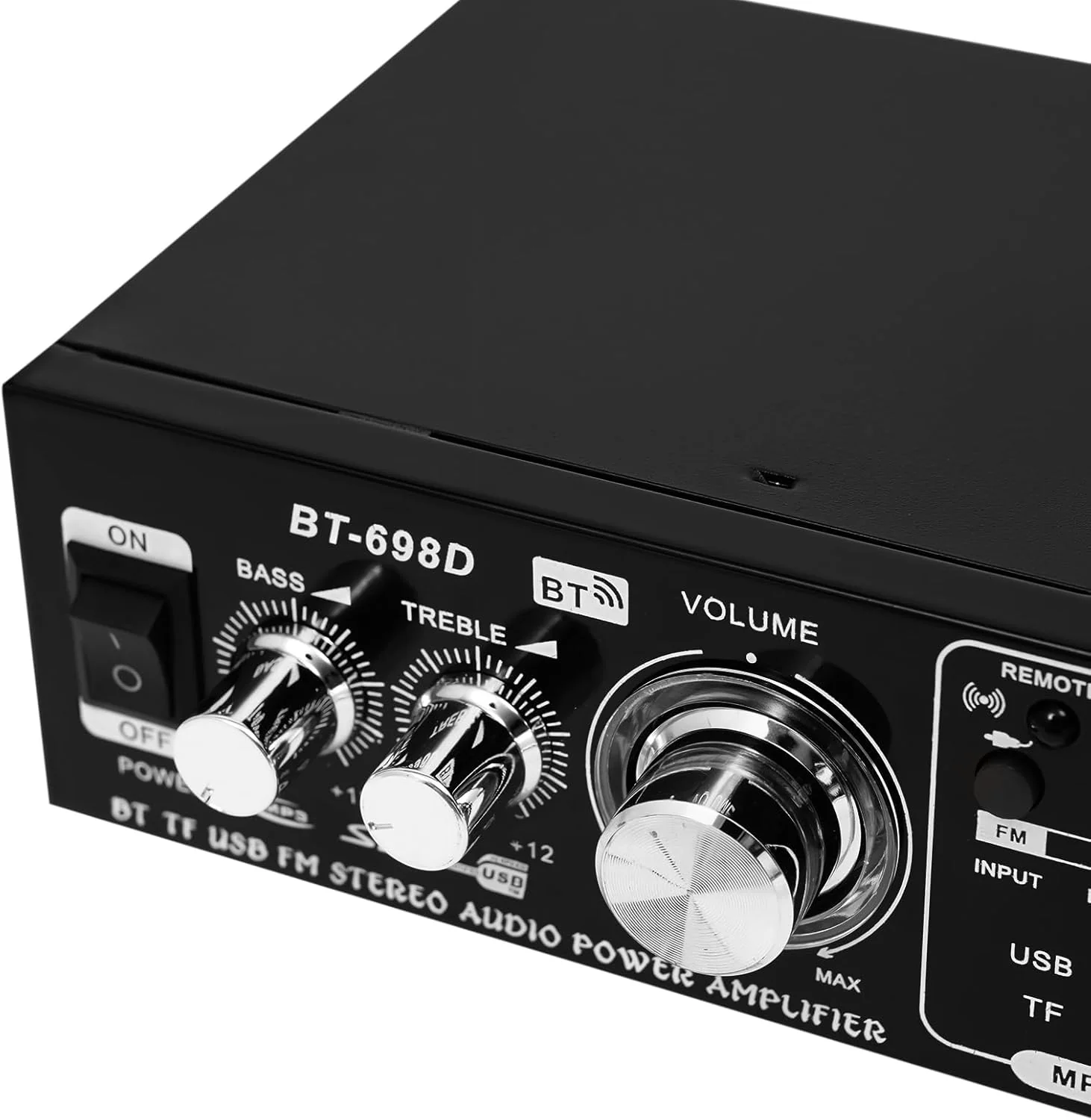 HiFi-Verstärker, Mini Bluetooth Stereo Audio Verstärker Receiver, 60W Mini Amp 2 Kanal, USB-Flash-Di - Image 6