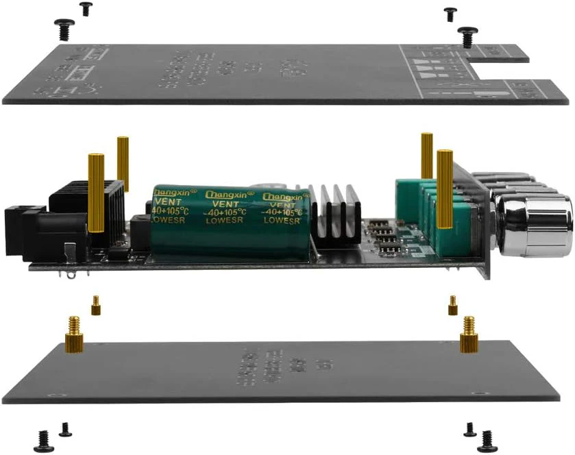 HiFi-Verstärker TB21 Mini Bluetooth5.0 Verstärker Modul 2.1 Kanal Stereo Audio Amplifier Board 50WX2 - Image 6