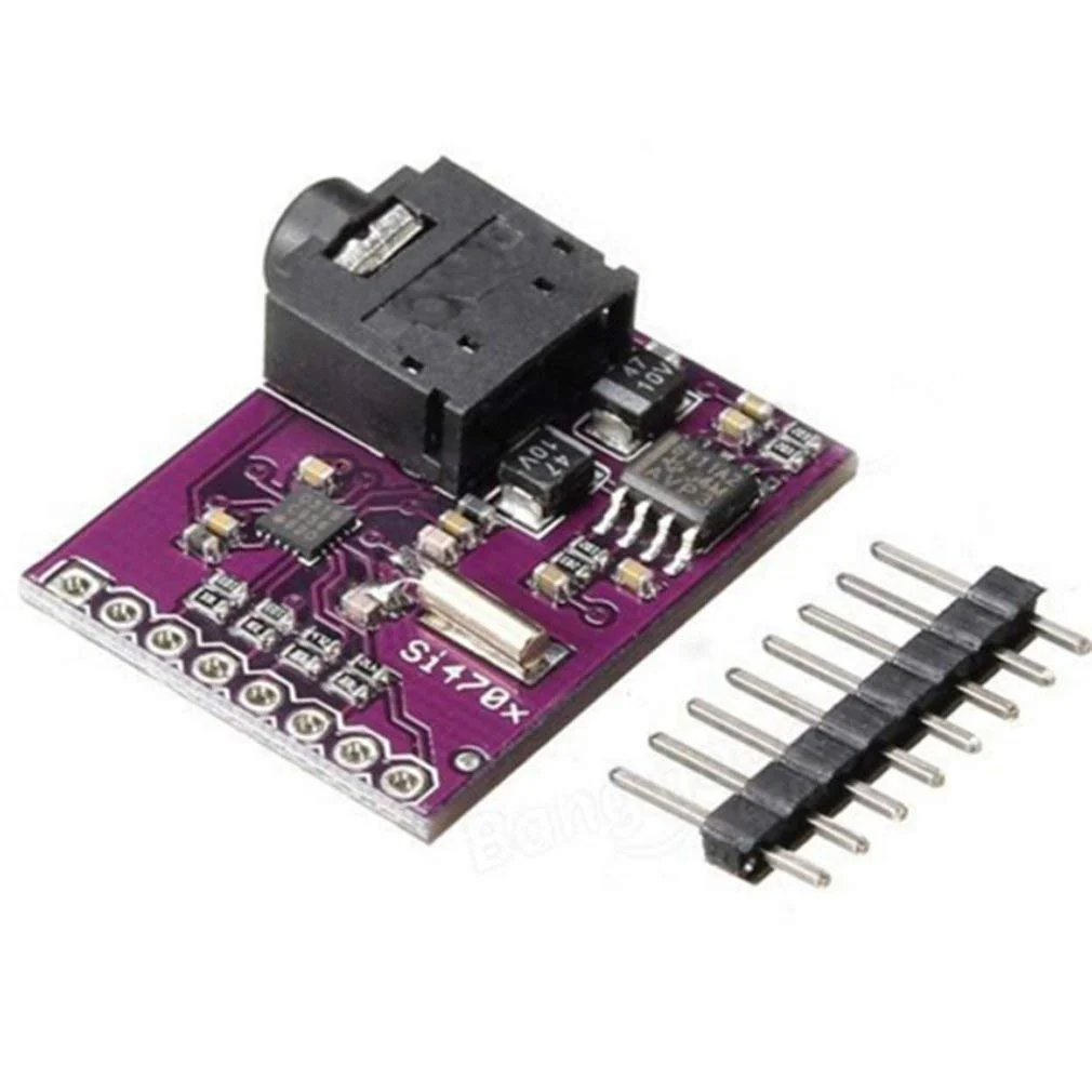 HiLetgo® – Si4703 RDS FM-Radio-Tuner für Arduino AVR PIC ARM, Evaluation-Breakout-Platine, 2 Stück - Image 2