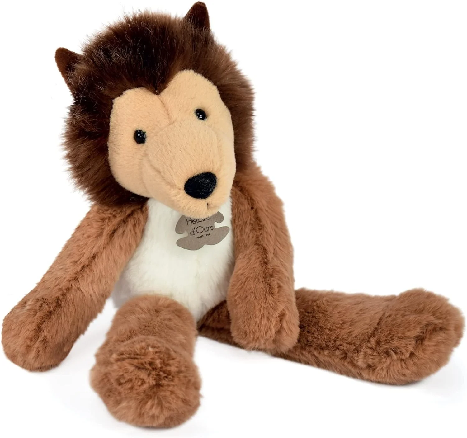 Histoire d'ours – Plüschtier Hund – Kuscheltier Colley – Braun – 30 cm – Les Ebouriffes – HO3160 - Image 2