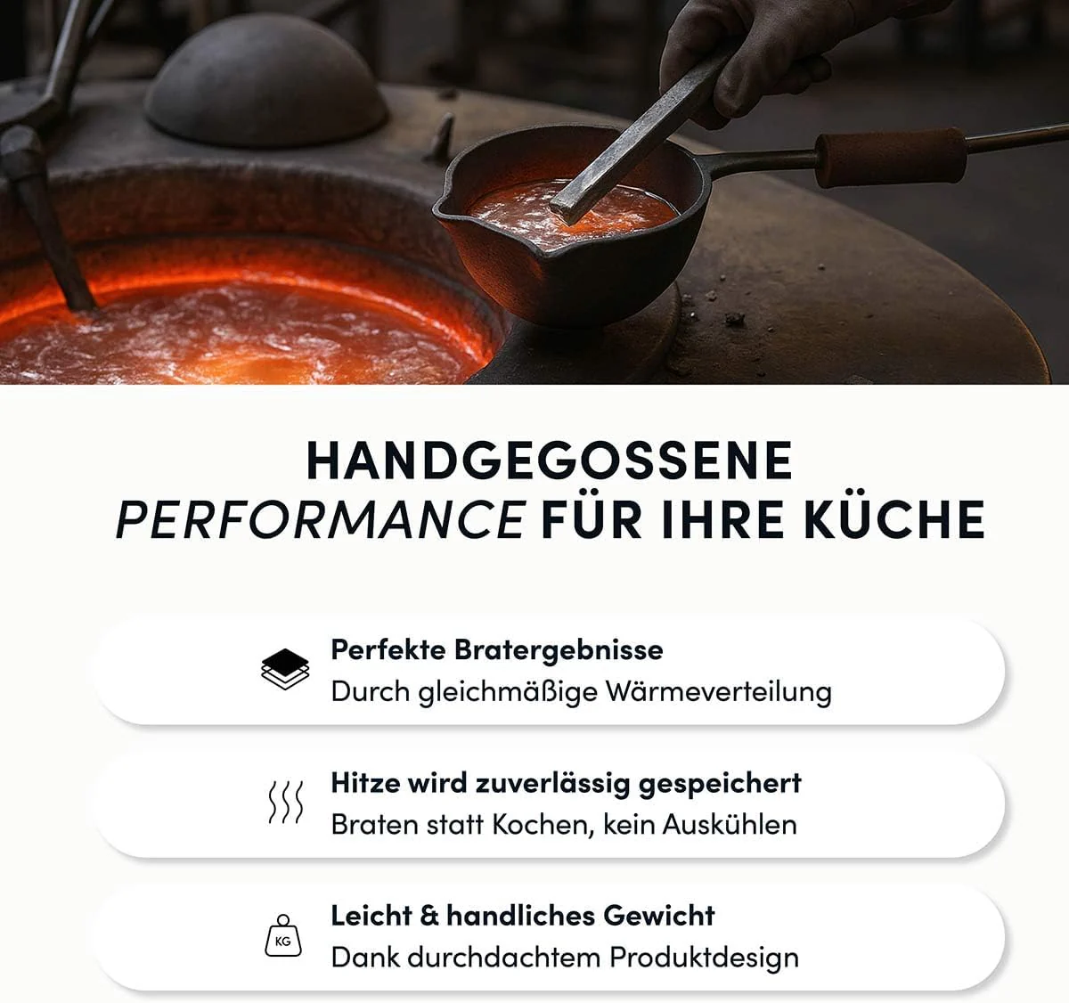Hoffmann Kochtopf STONIQ, Handgegossen, Made in Germany, IQ-SHIELD Antihaftbeschichtung, PFAS-frei, - Image 6