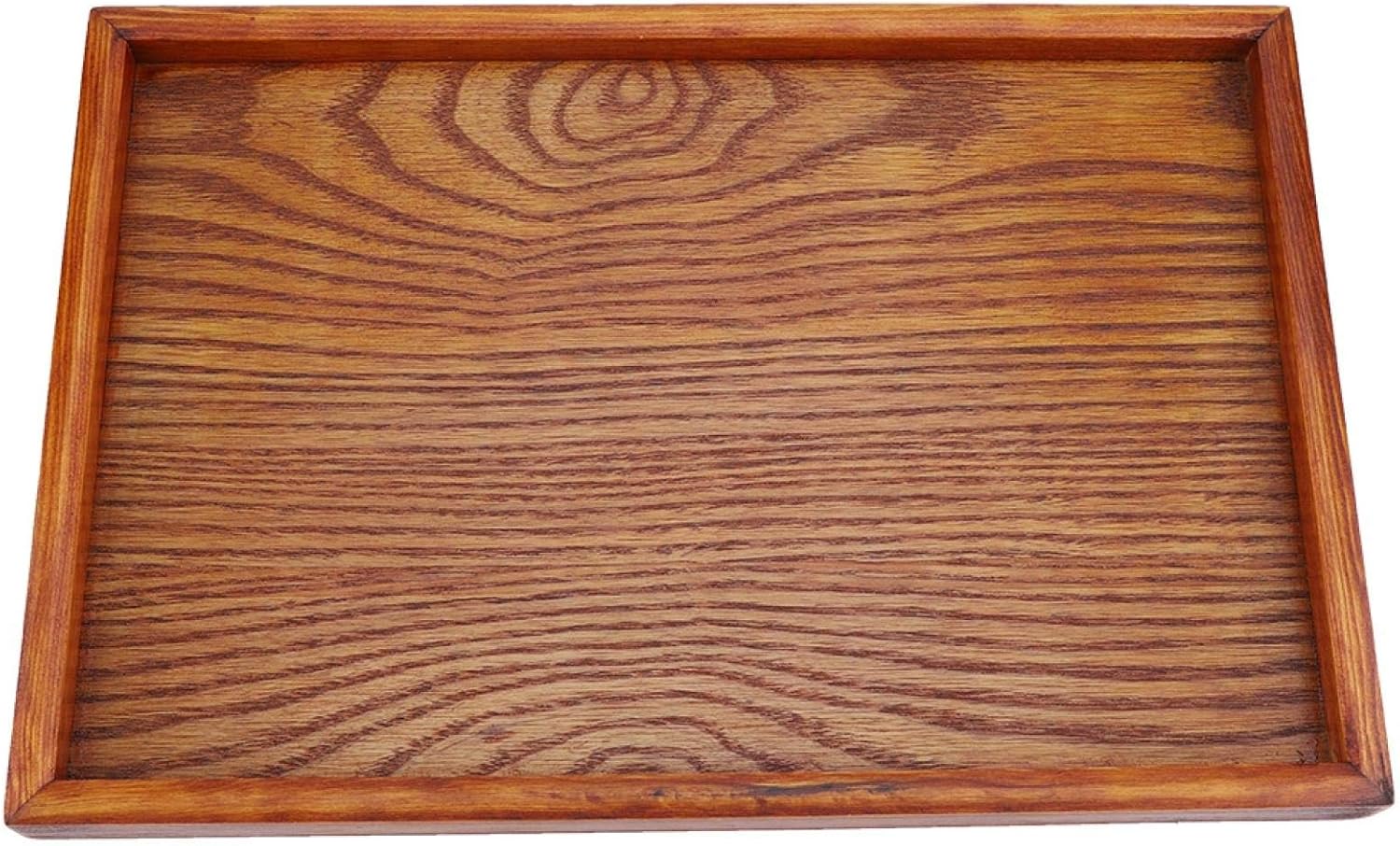 Tyenaza Holz Servierplatte Tablett Platte, Holzsteakplatten, solide natürliche rechteckige kleine Ho - Image 3