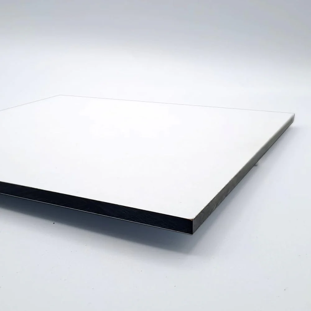 HPL Platten 40x40cm Vollkernplatten für Aussen und Innenbereich, 6mm dick, Weiss RAL9016 Weiss / 6mm