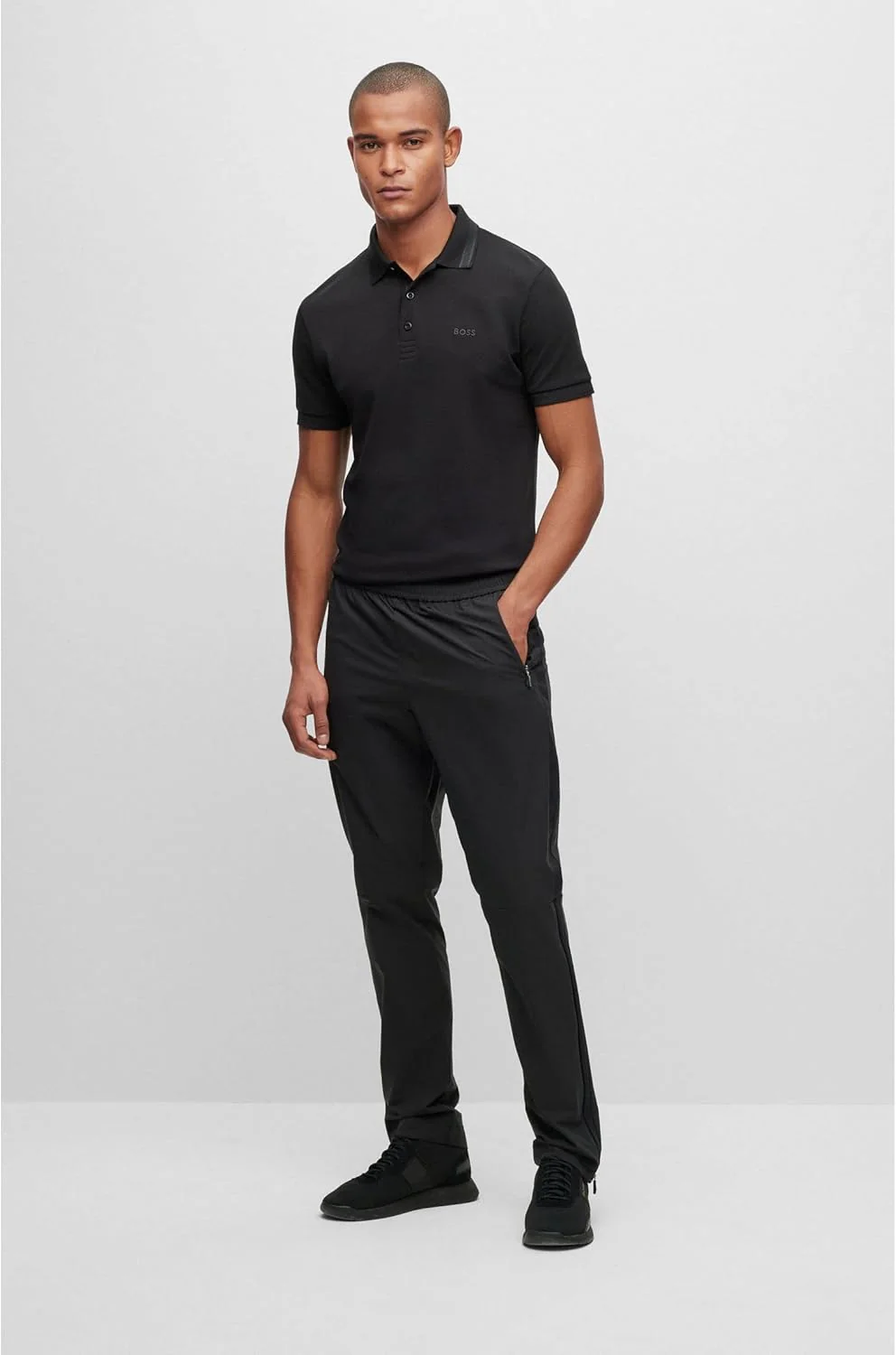 Hugo Boss Herren Paddy 10212415 01 Polohemd M Black8, M Black8 - Image 2