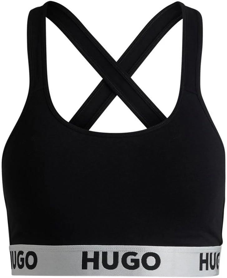 Hugo Damen Bralette Padded SPOR 10241852 01 Bralette (1er Pack) XXL Black2, XXL Black2 - Image 2