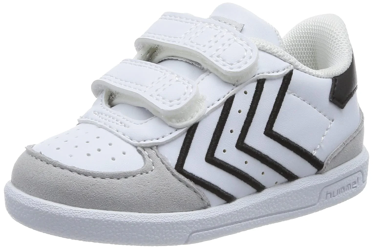 hummel Klettverschluss Sneaker Low Victory Kinder Grösse, White Black
