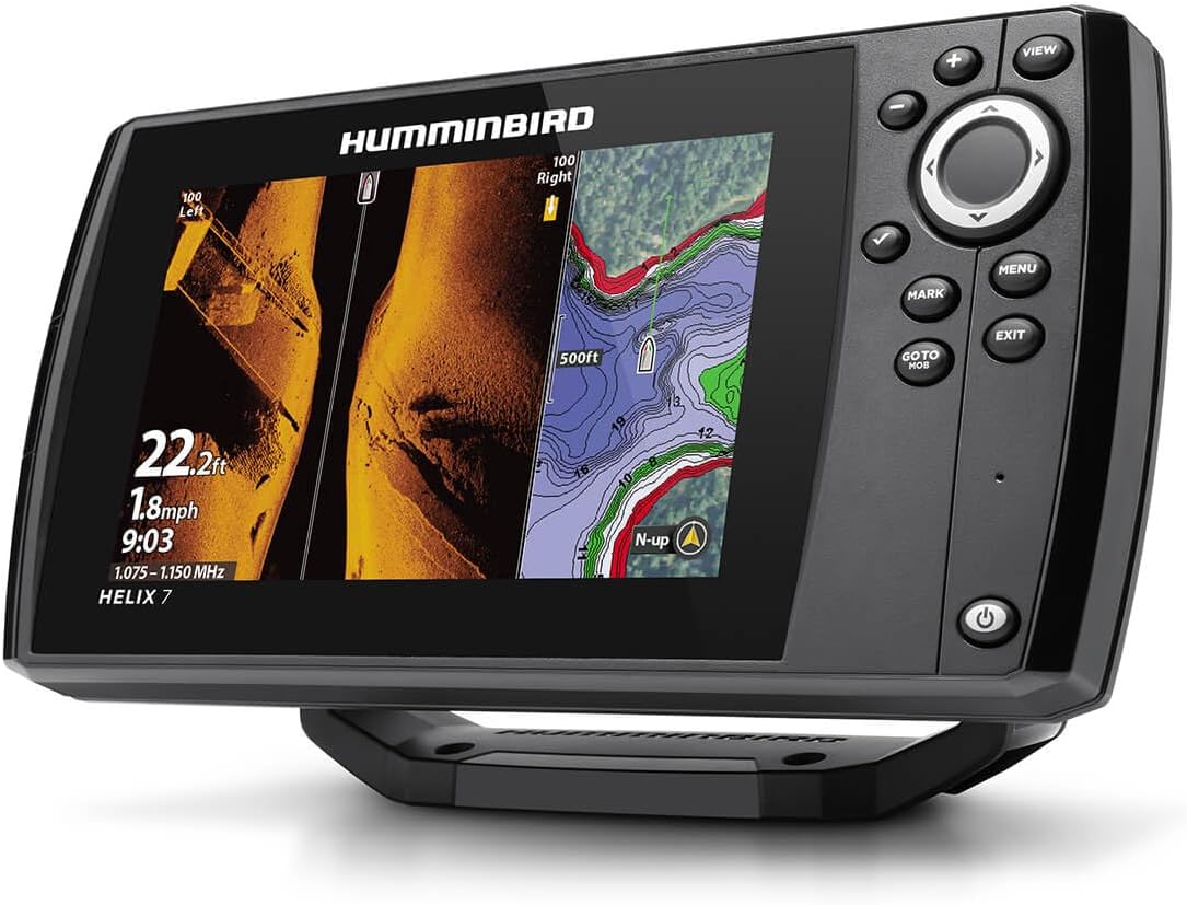 Humminbird Helix 7 G4 GPS-Fischfinder mit Wandler, Mega-Seitenbild - Image 4