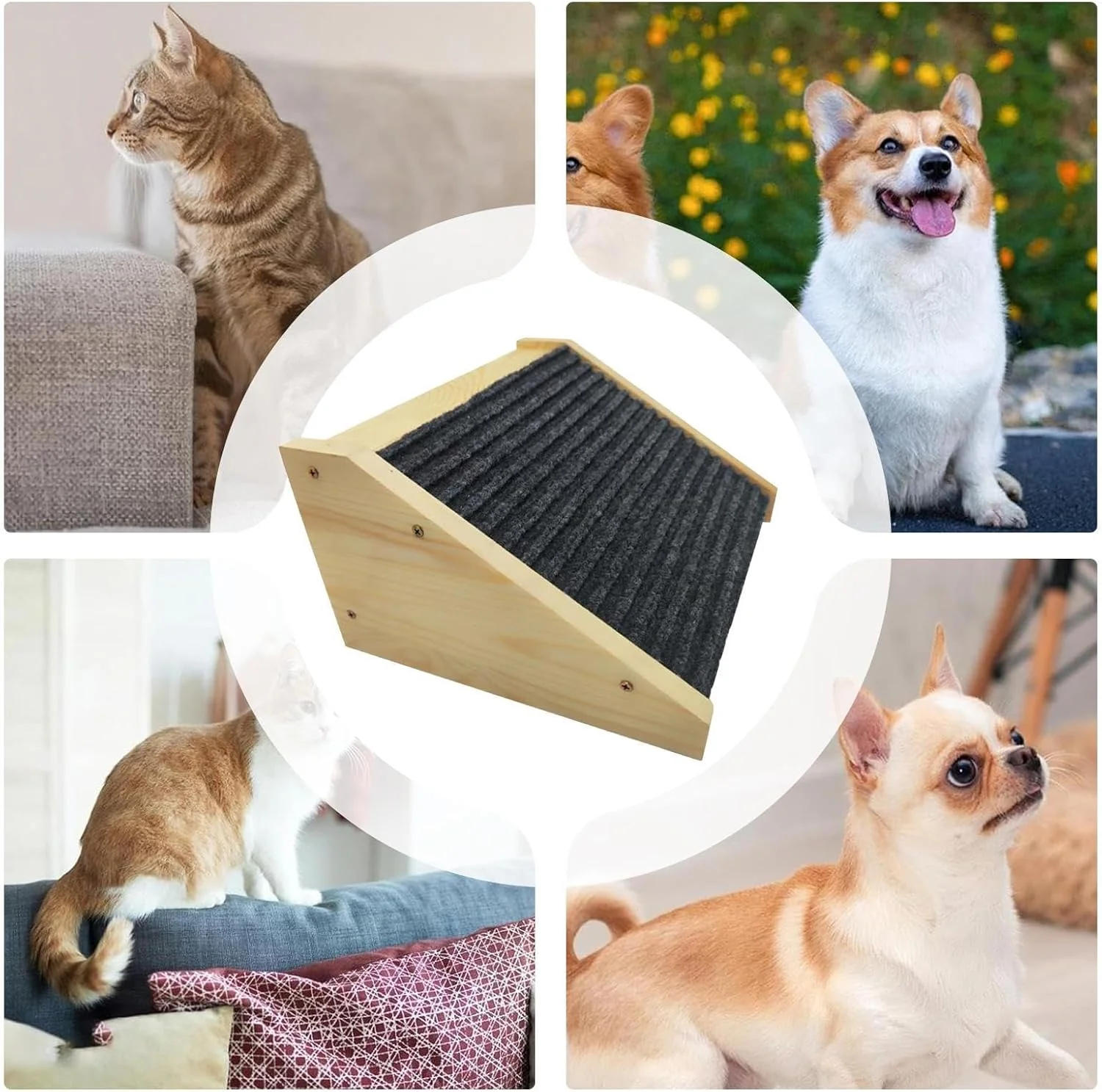 Hunderampe für Treppen, Treppen für Hunde zum Aufstieg aufs Bett, Tragbare Rampe Für Ältere Und Verl - Image 4