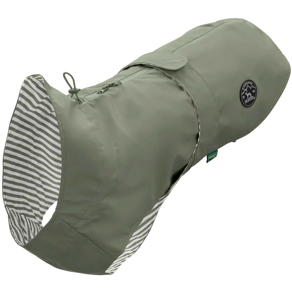 HUNTER Hunde-Regenmantel Milford, Farbe: grün, ergonomische Passform für optimalen Schutz, individue
