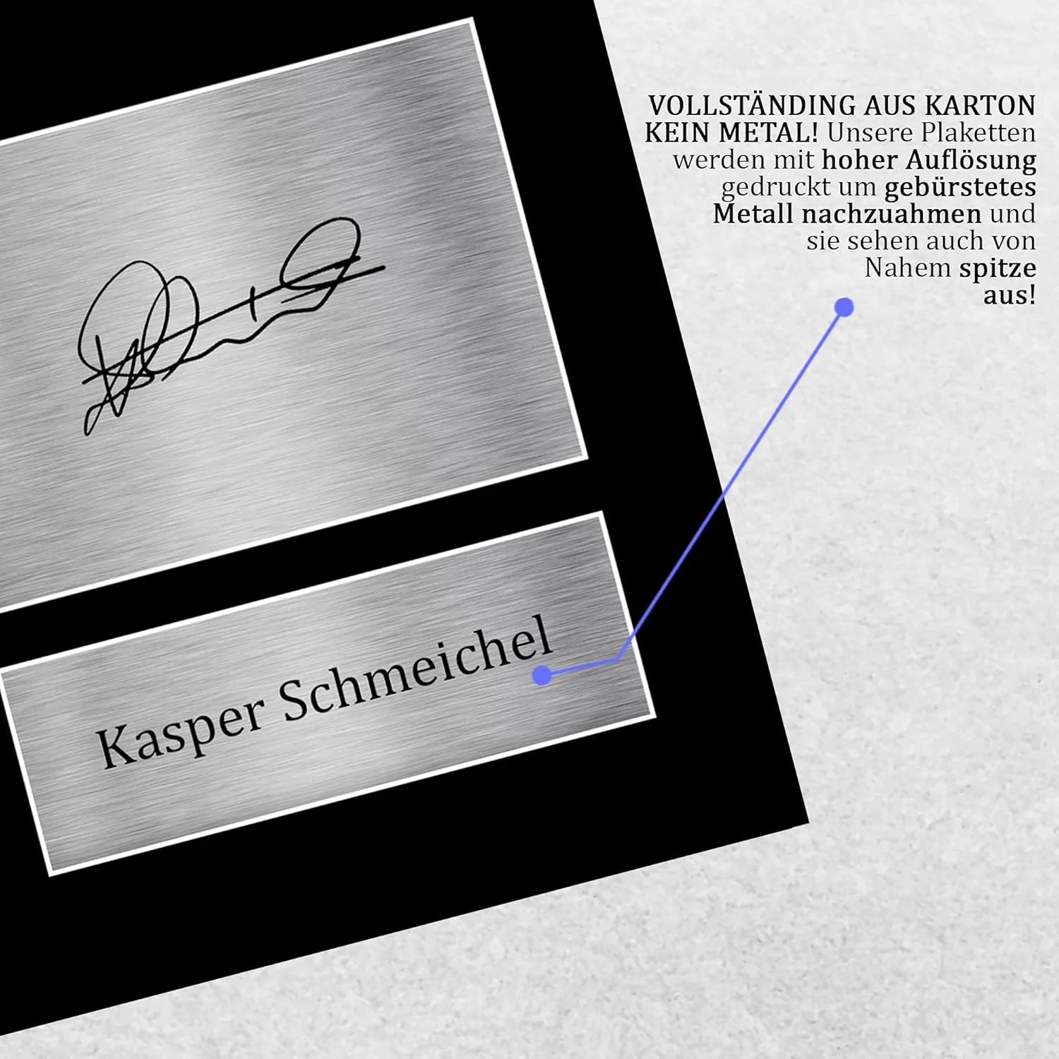 HWC Trading A4 Kasper Schmeichel Leicester City Gifts gedrucktes signiertes Autogramm Bild für Fussb - Image 5