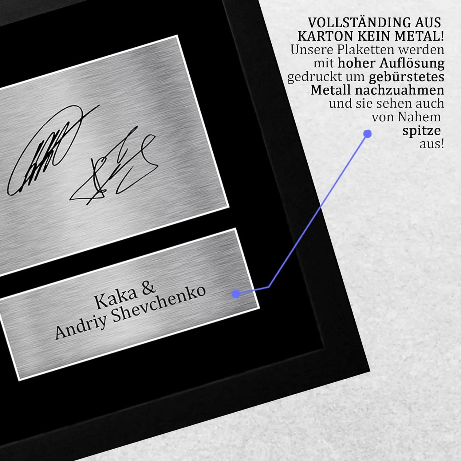 HWC Trading FR A4 Kaka & Andriy Shevchenko A C Milan Geschenke Gedruckt, Signiert Autogramm Bild, Fü - Image 5