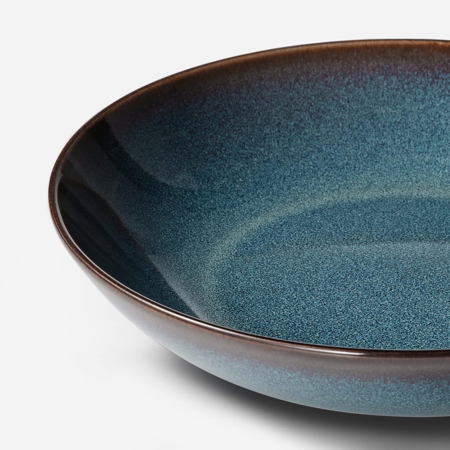 Ikea DISHWARE_PLATE, rund, tief, 21 cm, blau, nur Handwäsche, Schweden - Image 2