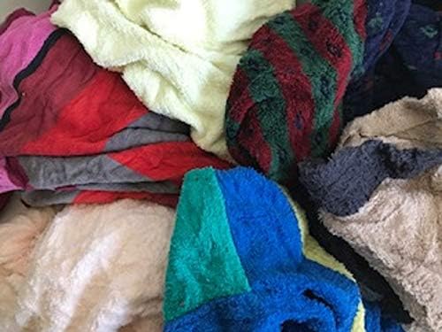 Industrieputzlappen Frottee, 10 kg Würfel, geschnitten nach DIN 61650 (bunt), Bunt - Image 2