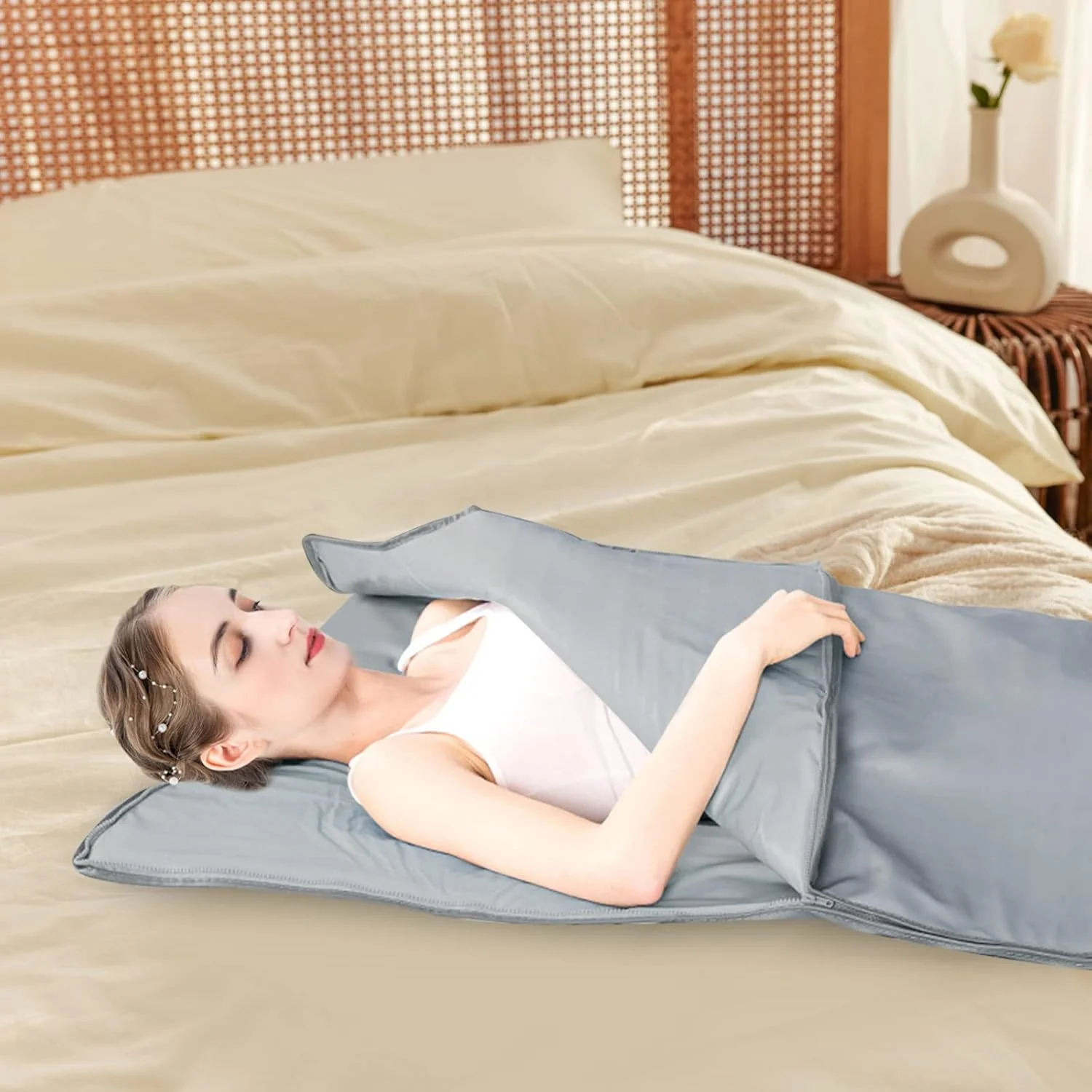 Infrarot Saunadecke, 1800x800mm Sauna Blanket, Tragbare Oxford Saunadecke, Fernbedienung Heizdecke m - Image 4