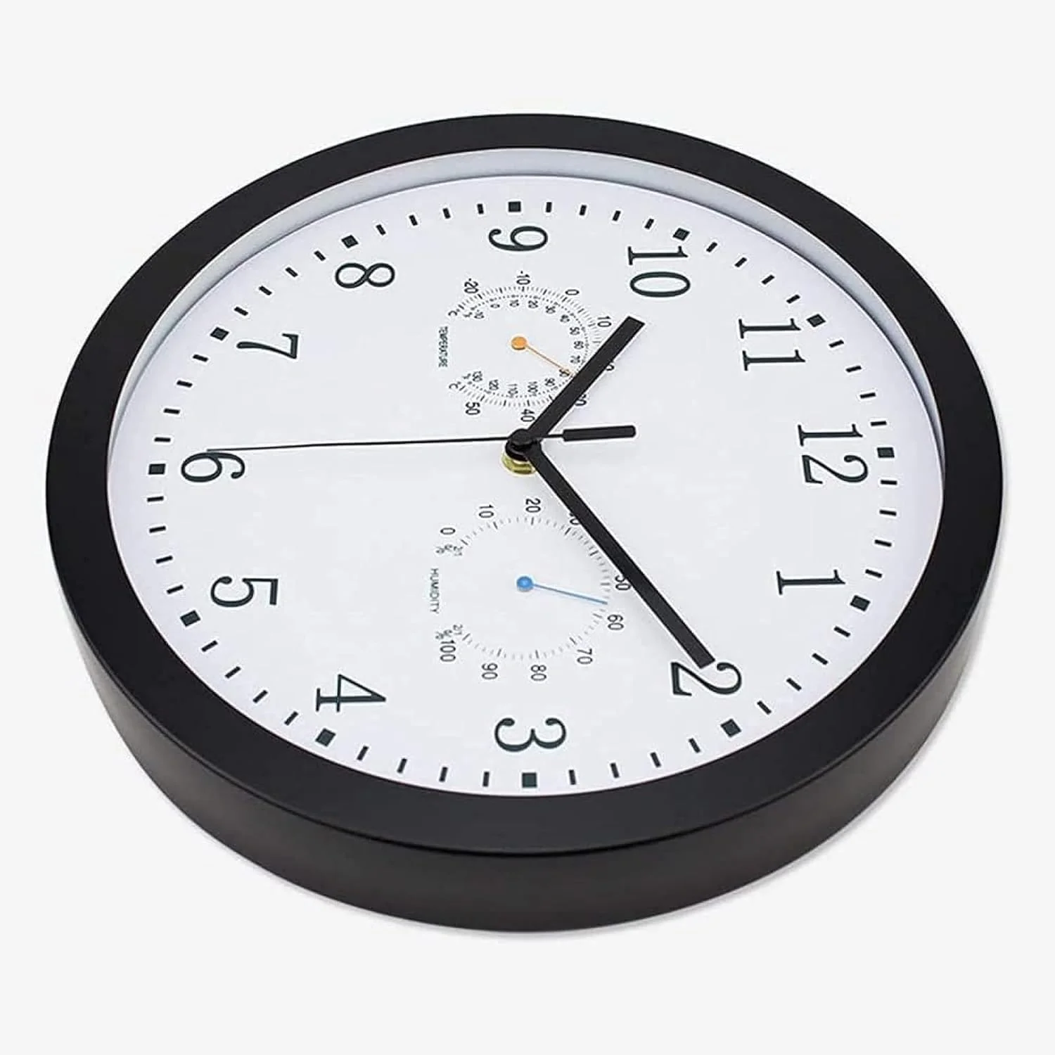 Innen Draussen Wetterfeste Wanduhr mit Temperaturanzeige und Hygrometer, 10 Zoll Gartenuhr Wetterfes - Image 6