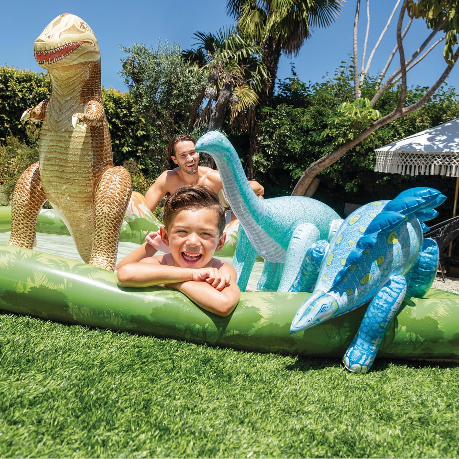 Intex 56132NP - Aufblasbares Play Center Jurassic, Vinyl, Mehrfarbig, 201x201x36 cm - Image 7