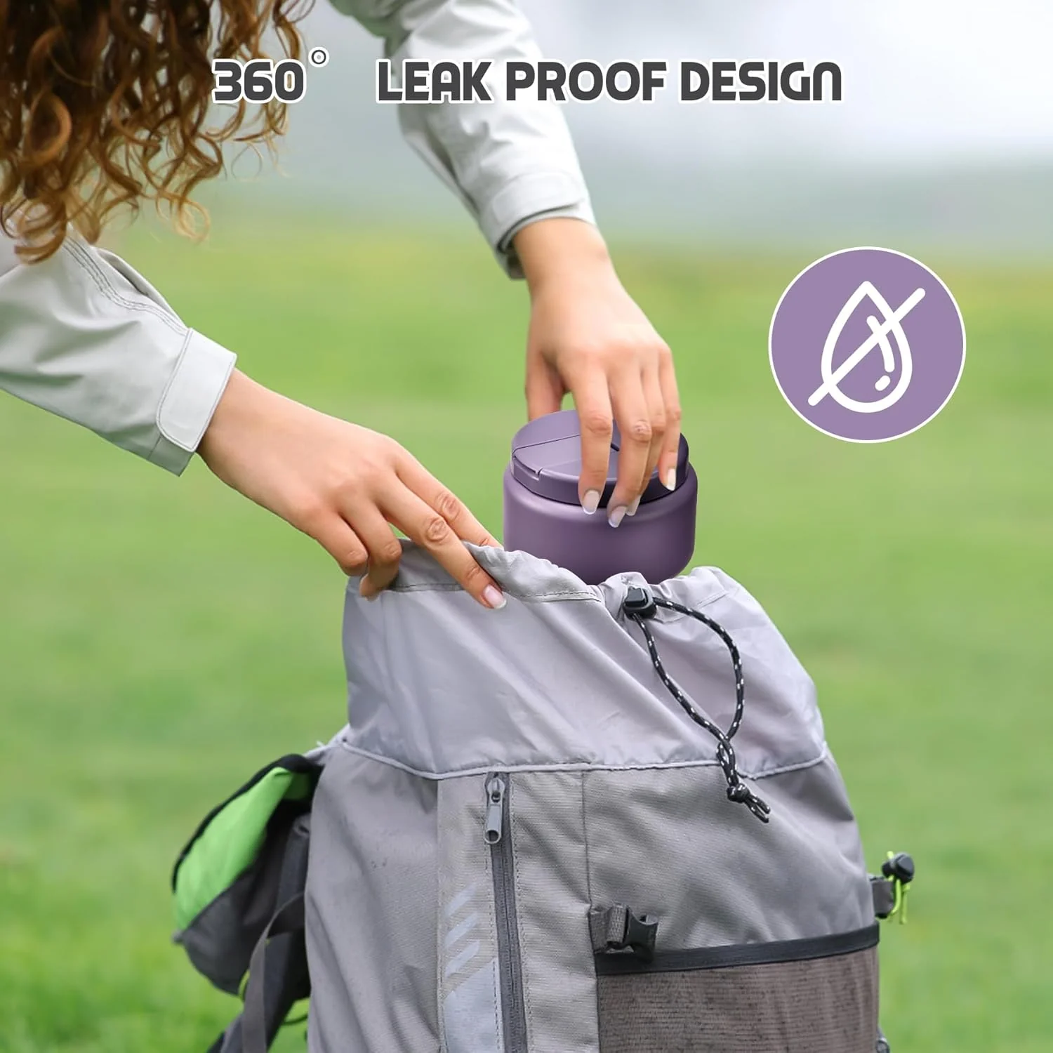 Itslife Thermobehälter für Essen 400ml, Thermo Lunchbox Kinder mit Schnallendeckel und Löffel, Warmh - Image 7
