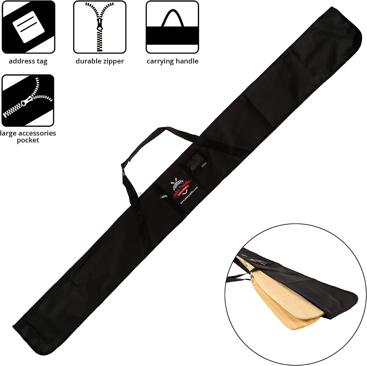 John Paddle let's rOAR www.johnpaddle.com Oar Bag - Rudertasche, Riementasche, Ruderbag, Rudercover, - Image 2