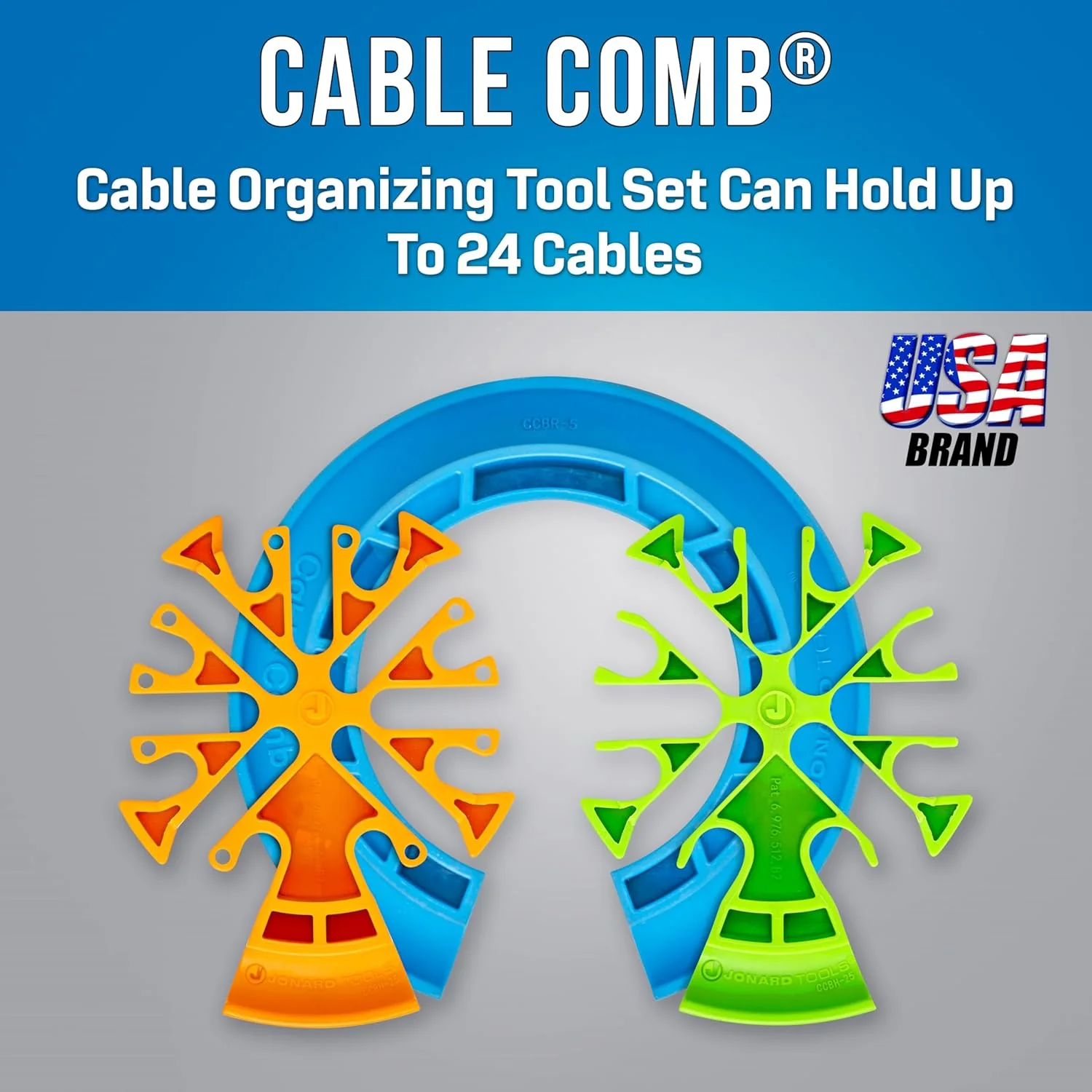 Jonard Tools CCB-2534 Das originale Werkzeugset zum Organisieren von Kabelkämmen CAT5/5E/6/6A/7, Kab - Image 2
