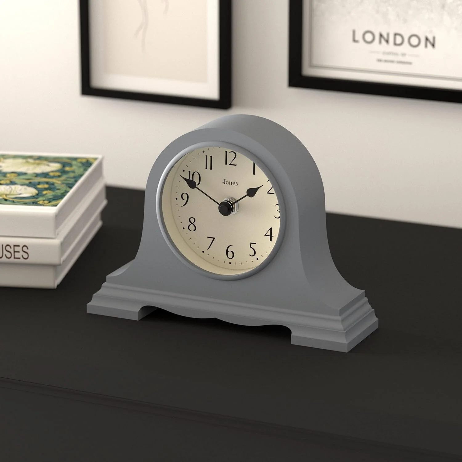 JONES CLOCKS® Speakeasy klein kaminuhr | Klassisches Design des napoleonhutes | Französische Marine - Image 5