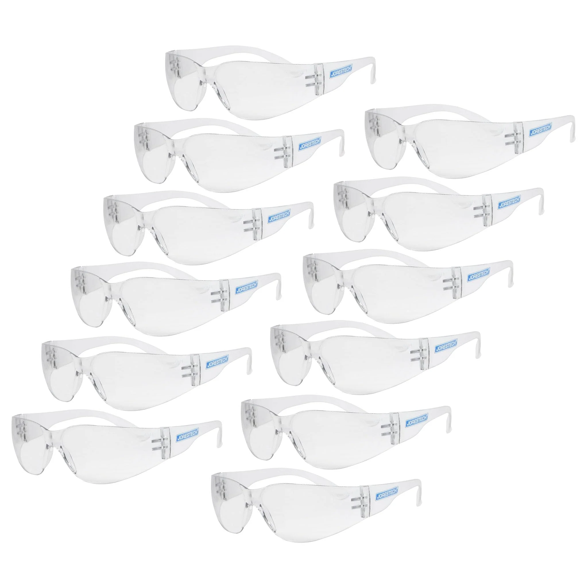 JORESTECH Eyewear - Schutzbrille, UV 400, 12 Stück, weiss, . Farblos, Farblos