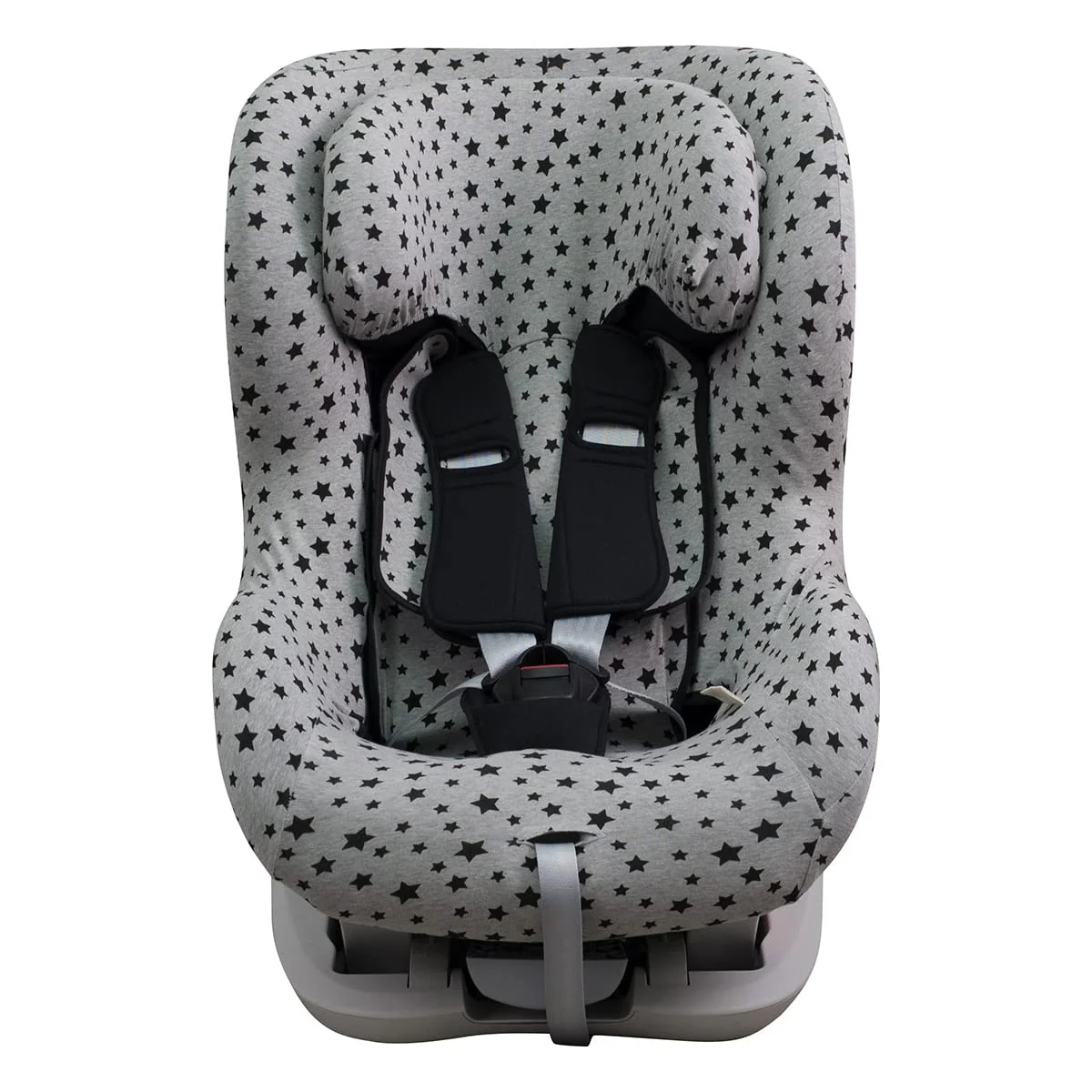 JYOKO Kids Bezug kompatibel mit Romer King II, Trifix (Black Star), Black Star