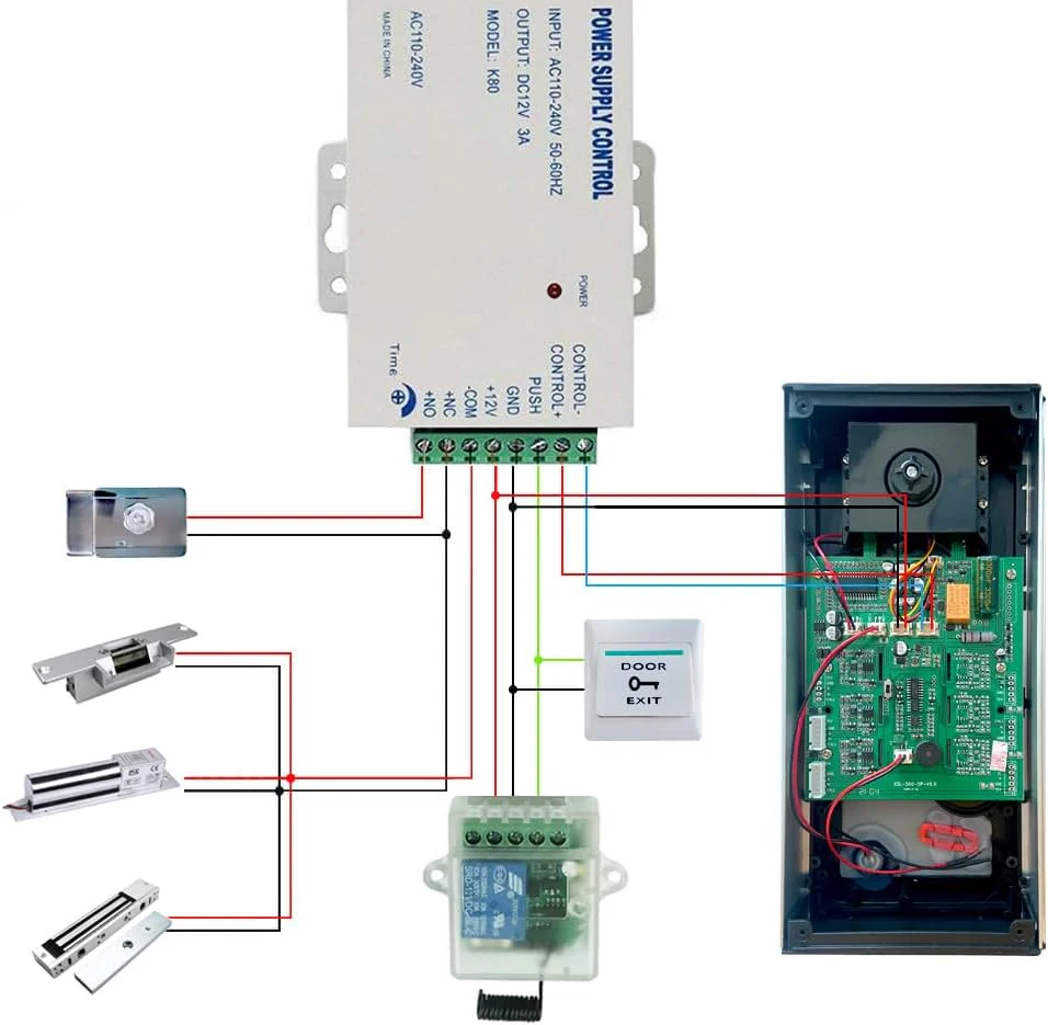 Kabelgebundenes Video Multifamily Apartment Intercom System, 2/3/6/8/10/12 Einheiten 7-Zoll Monitor - Image 6