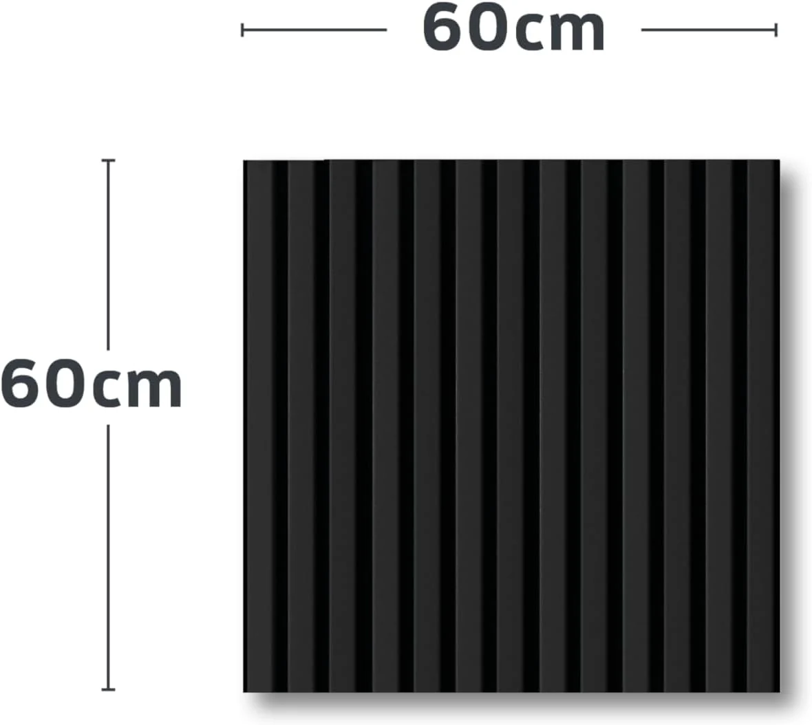 KAISER plastic® Akustikpaneele | Farbe: schwarz | Wandpaneele in verschiedenen Formaten | Deko Wohnz - Image 2