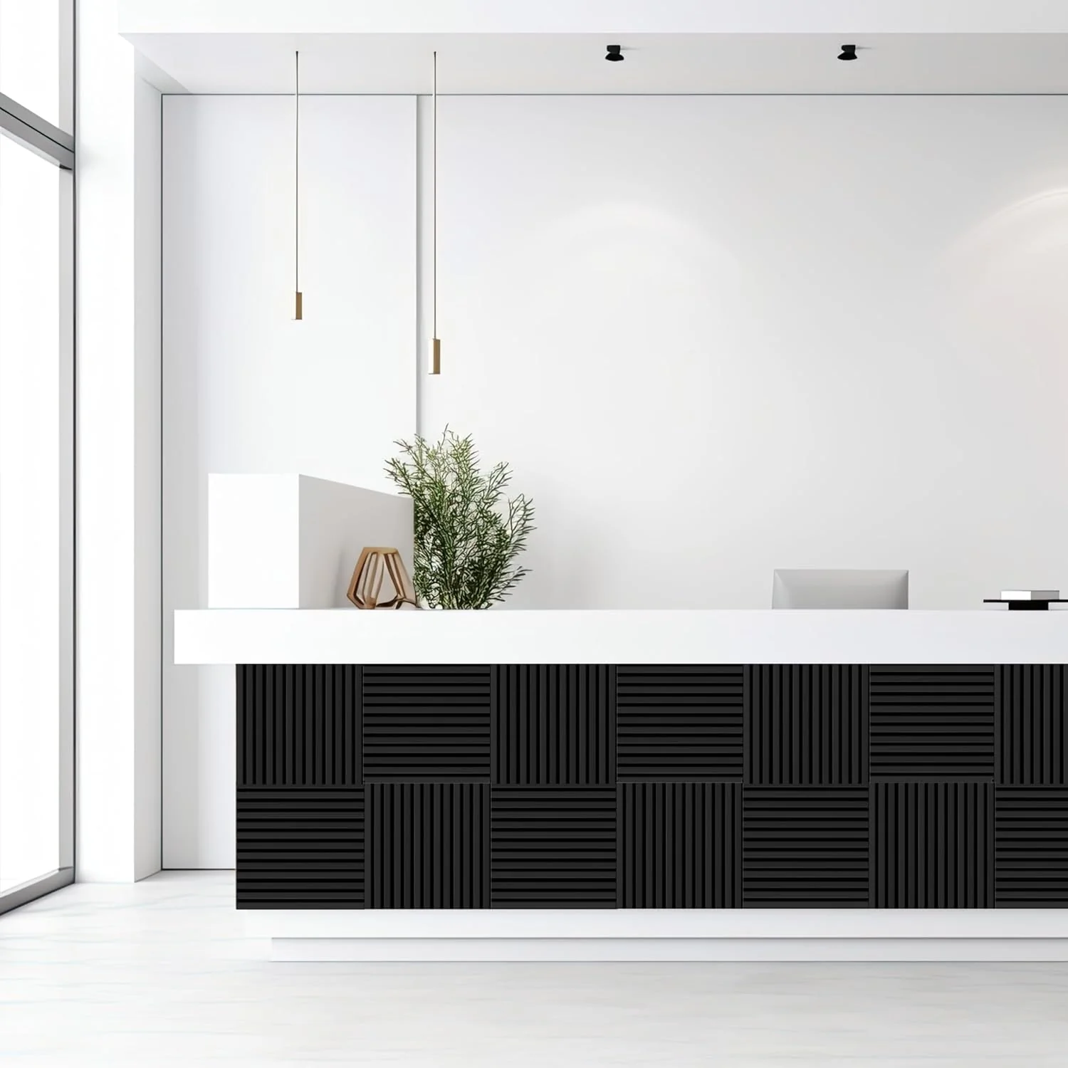KAISER plastic® Akustikpaneele | Farbe: schwarz | Wandpaneele in verschiedenen Formaten | Deko Wohnz - Image 6