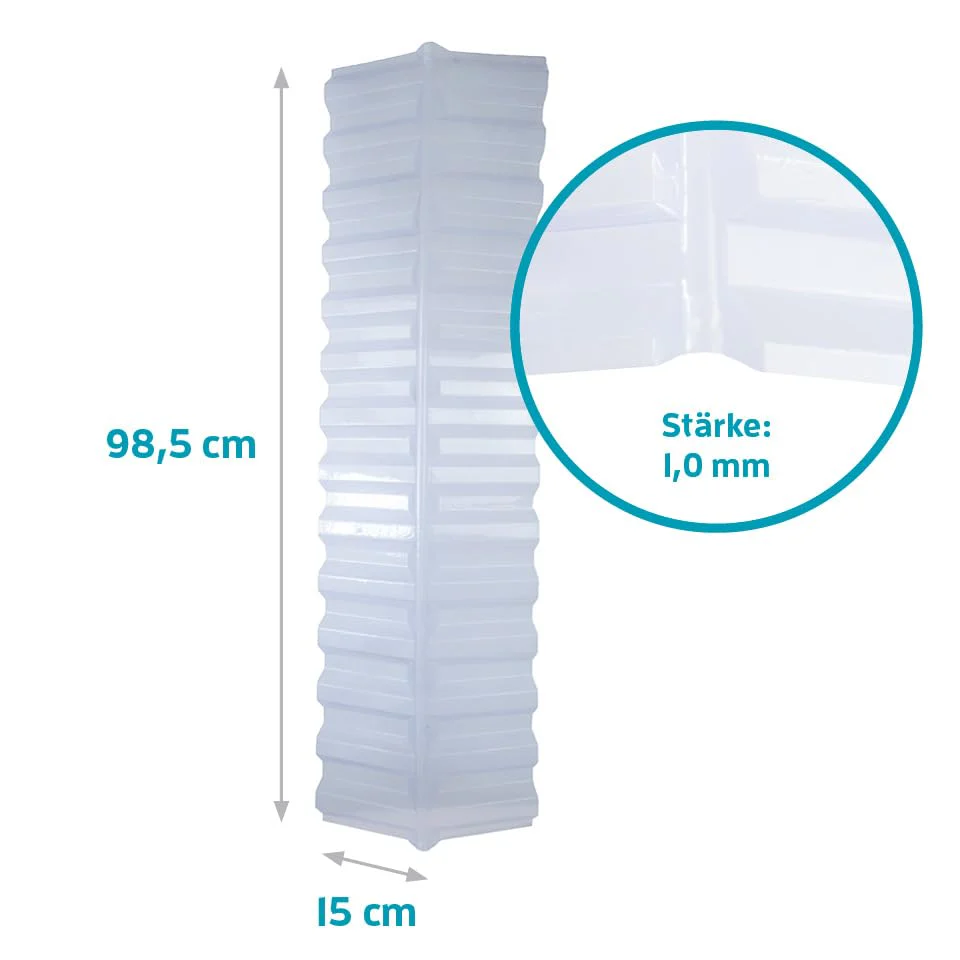 KAISER plastic® Firsthaube Klar | Wellplatten Dach Abdeckung, Welldach Kunststoff | Dachplatten wett - Image 2