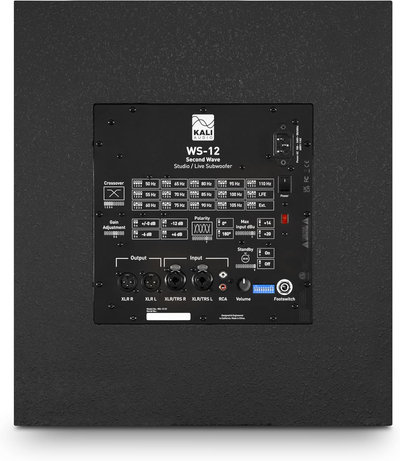 Kali Audio WS-12 V2 Subwoofer (12-Zoll Aktiv-Subwoofer, 1000W Leistung, Bassreflex-Design, professio - Image 6
