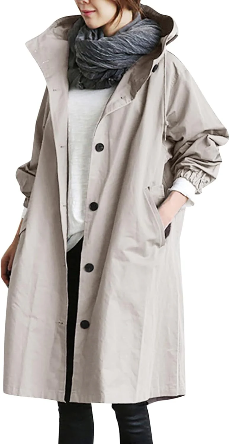 Kapuzenjacke Jacken Outdoor Regenjacke Damen Wasserdicht Atmungsaktiv Leicht Wasserdicht Regenmantel - Image 4