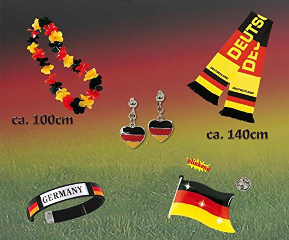 KarnevalsTeufel.de Fan Set, 5-TLG. Deutschland, EM, WM, Fussballparty, Germany, Fanartikel - Image 2