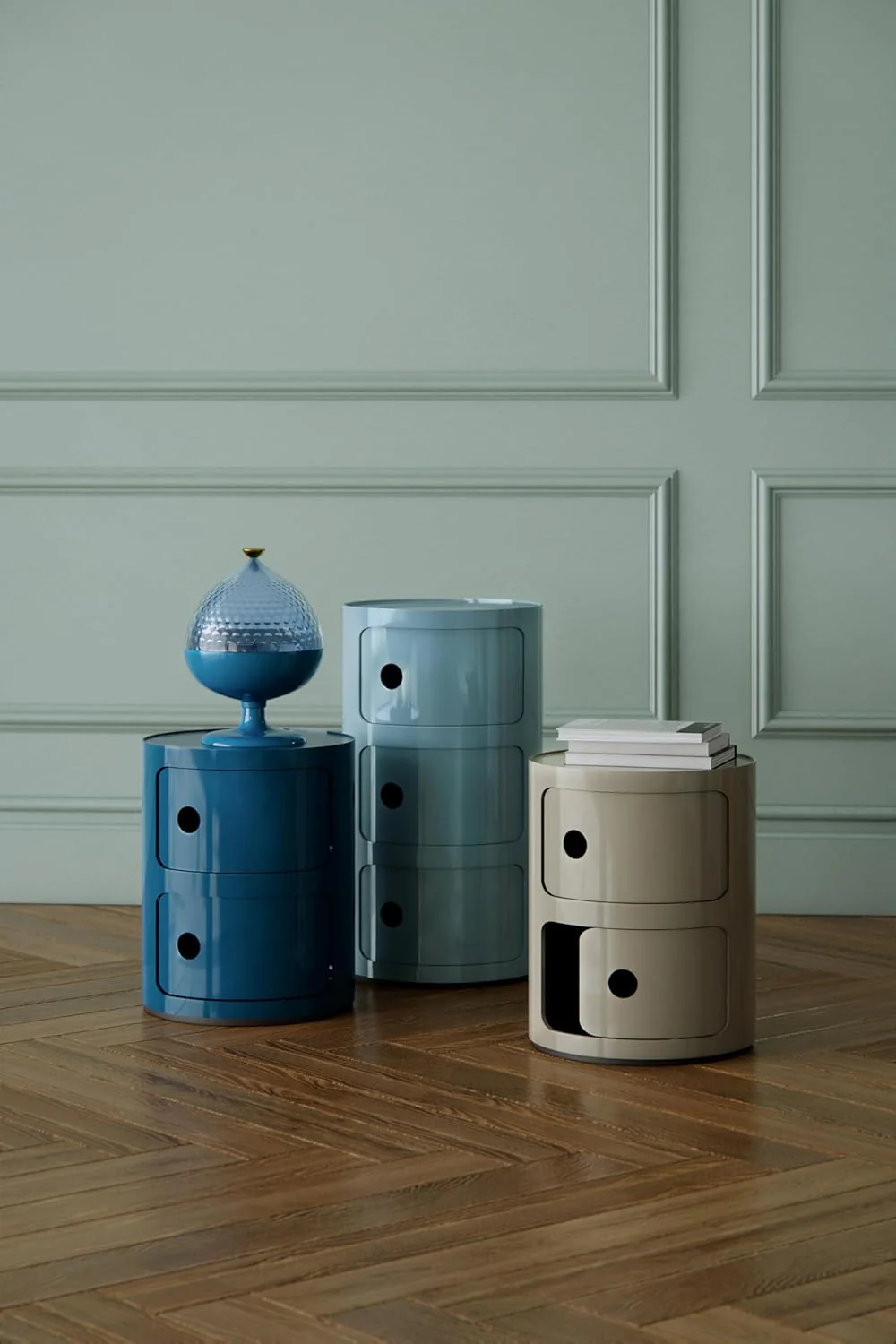 Kartell Componibili, Container 3-fächer, Hellblau 3-fächer Hellblau, 3-fächer Hellblau - Image 2