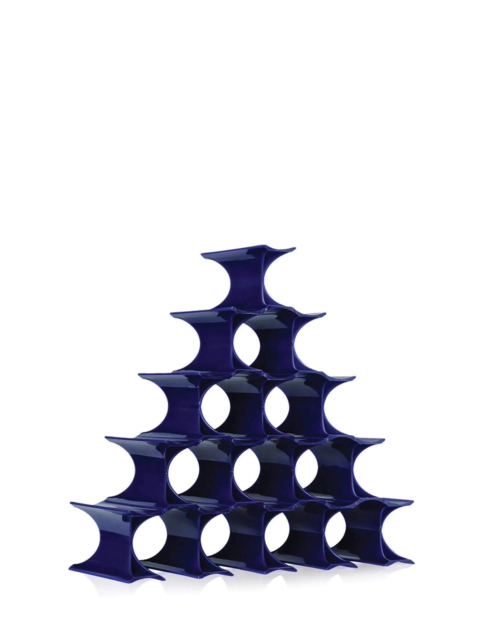 Kartell Infinity Flaschenregal, Plastik, blau, 14.5 x 9.5 x 5.7 cm, Blau
