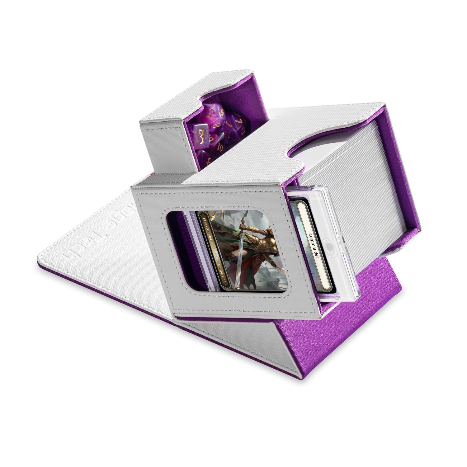 Kartendeck-Box für MTG Commander - Patentiertes Design, Commander-Display, Passend für 100 doppelt u