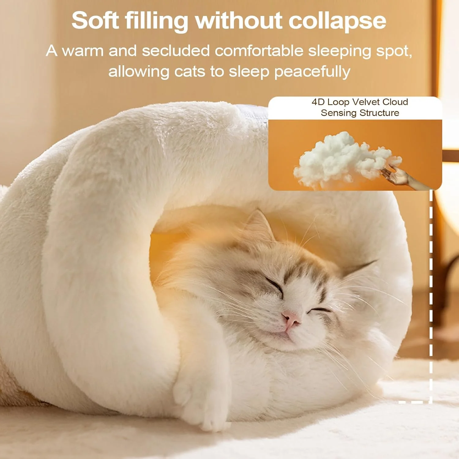 Katzen Schlafsack | Winter Katzenbett Wärme - Gemütliche Wärmende Waschbare Kleintierhöhle Zum Ausru - Image 7