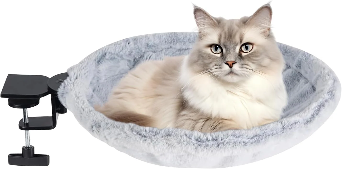 Katzen Schreibtischbett | Gemütliche Katzenhängematte Mit Bis Zu 23 Kg Tragkraft - Ergonomisches Kat - Image 8