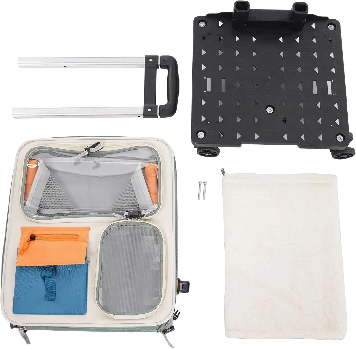 Katzenrucksack Hunderucksack mit Trolley 2 in 1 bis 12,5 kg, Katzentransporttasche Tiertransporter m - Image 7